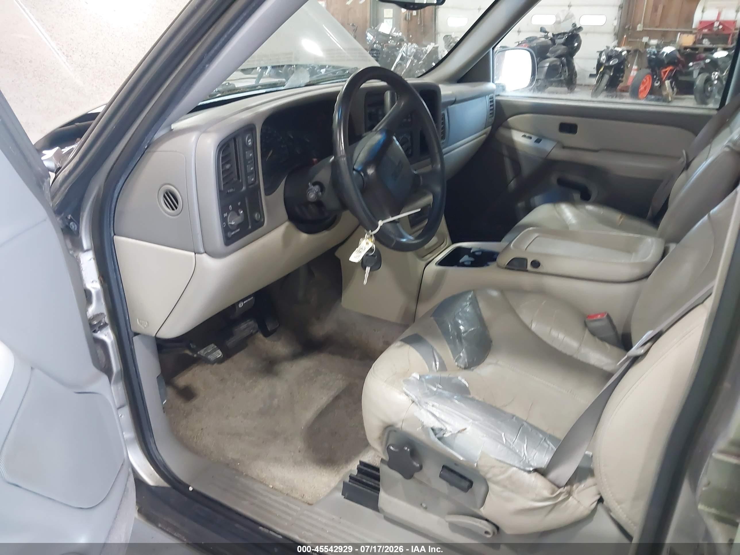 2001 Gmc Yukon Xl 1500 Slt Gray vin: 3GKFK16T41G121918