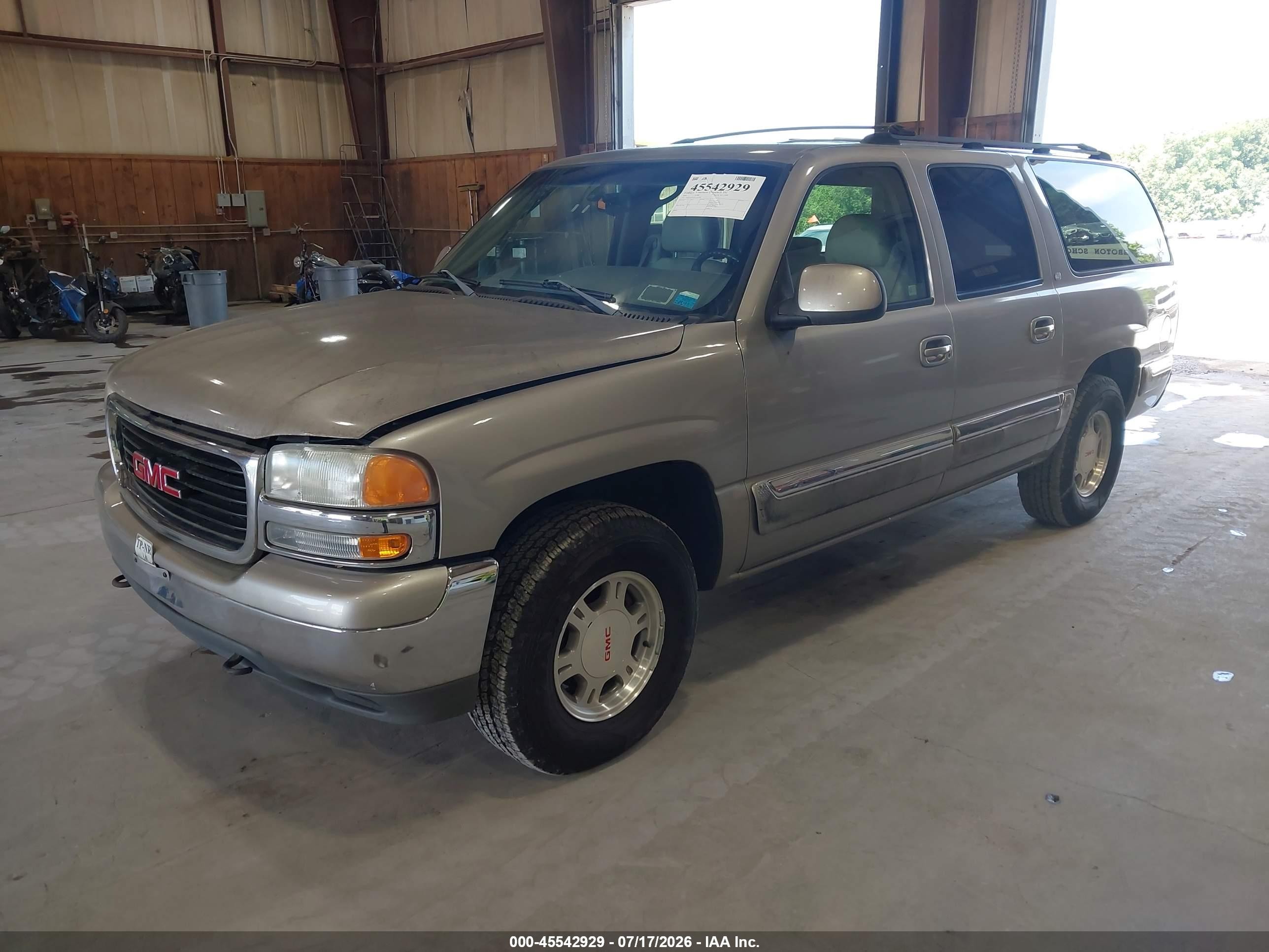 2001 Gmc Yukon Xl 1500 Slt Gray vin: 3GKFK16T41G121918