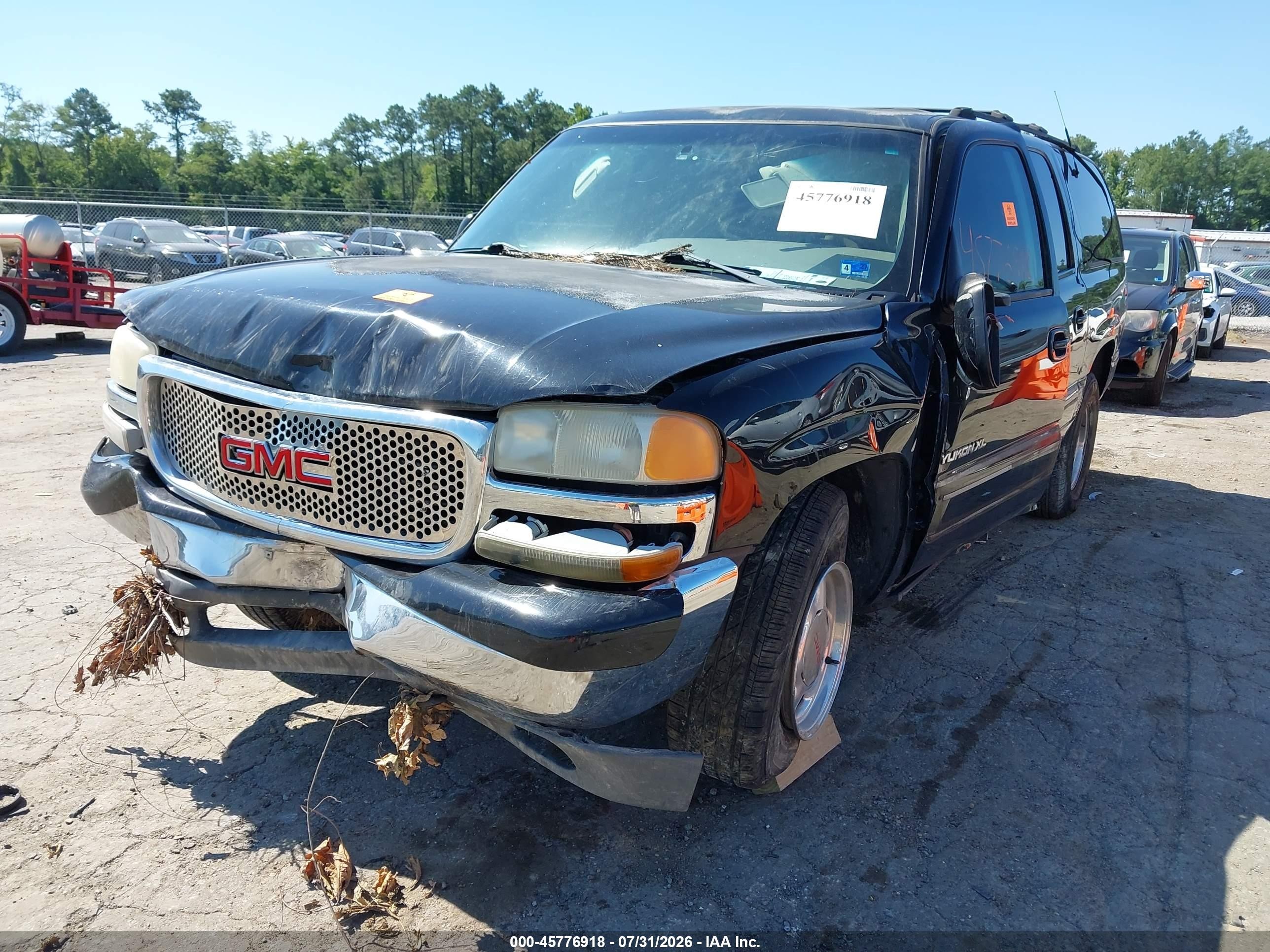 2001 Gmc Yukon Xl 1500 Slt Black vin: 3GKFK16T61G254955