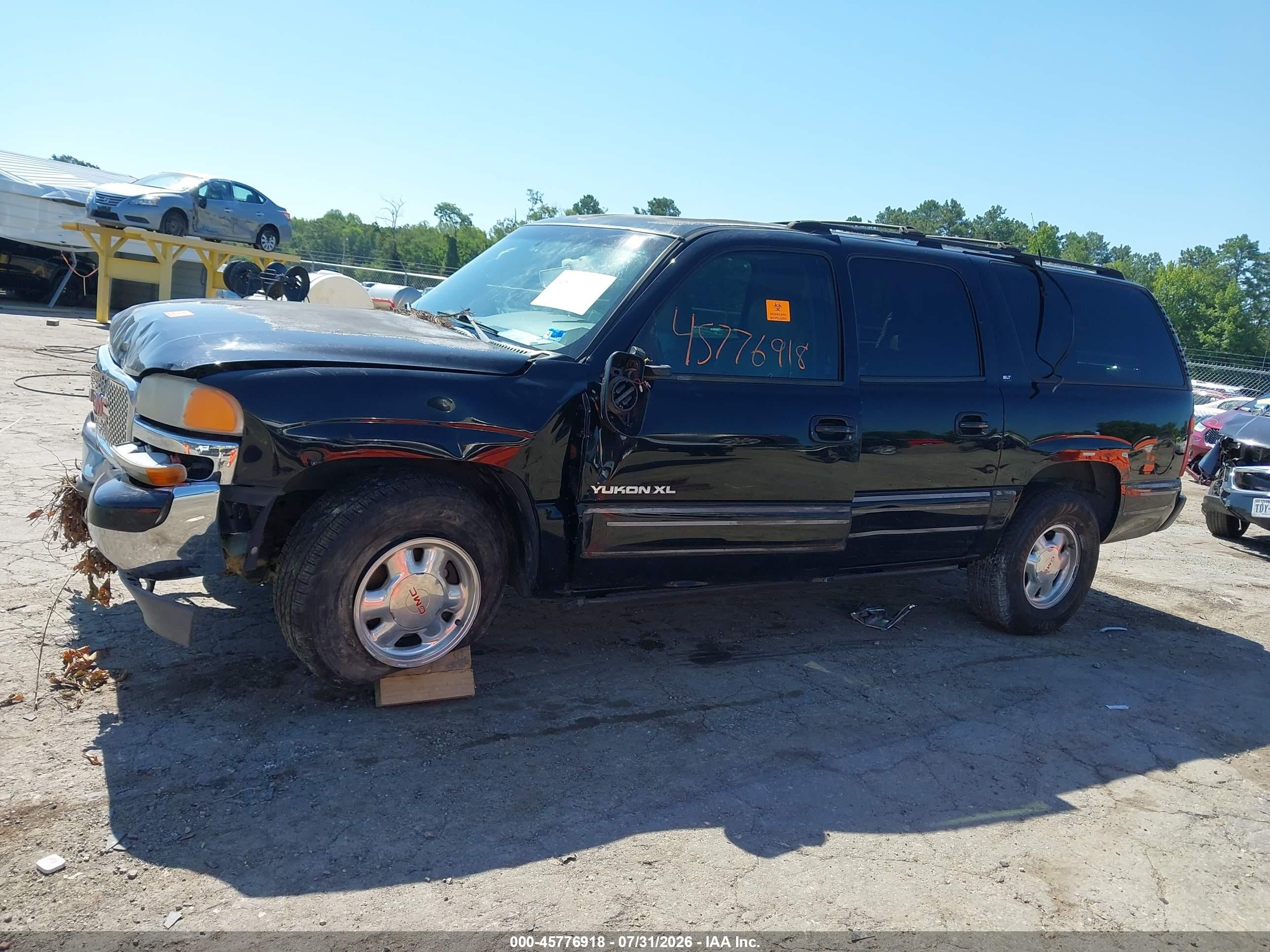 2001 Gmc Yukon Xl 1500 Slt Black vin: 3GKFK16T61G254955
