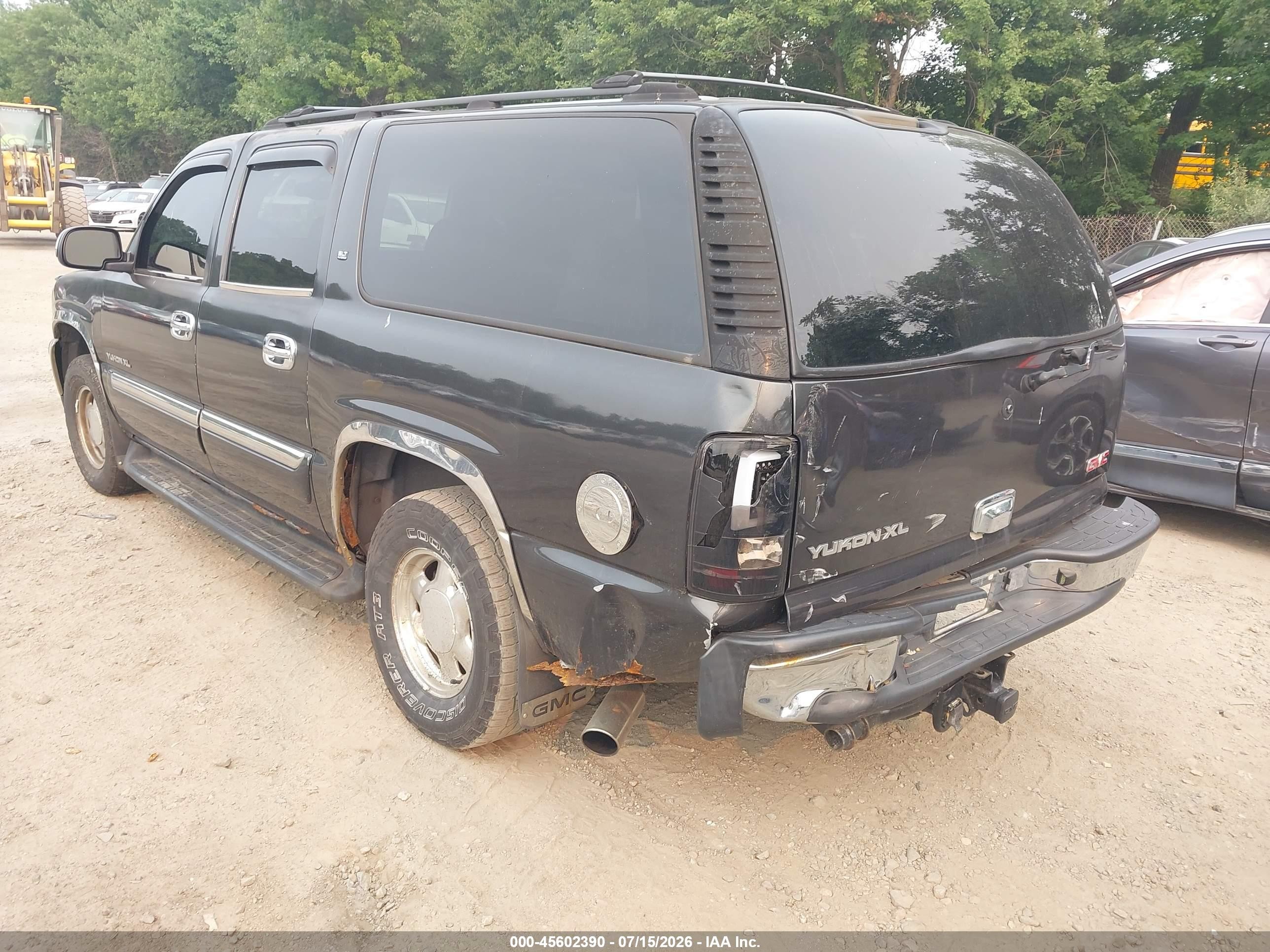 2003 Gmc Yukon Xl 1500 Slt Black vin: 3GKFK16T83G344711