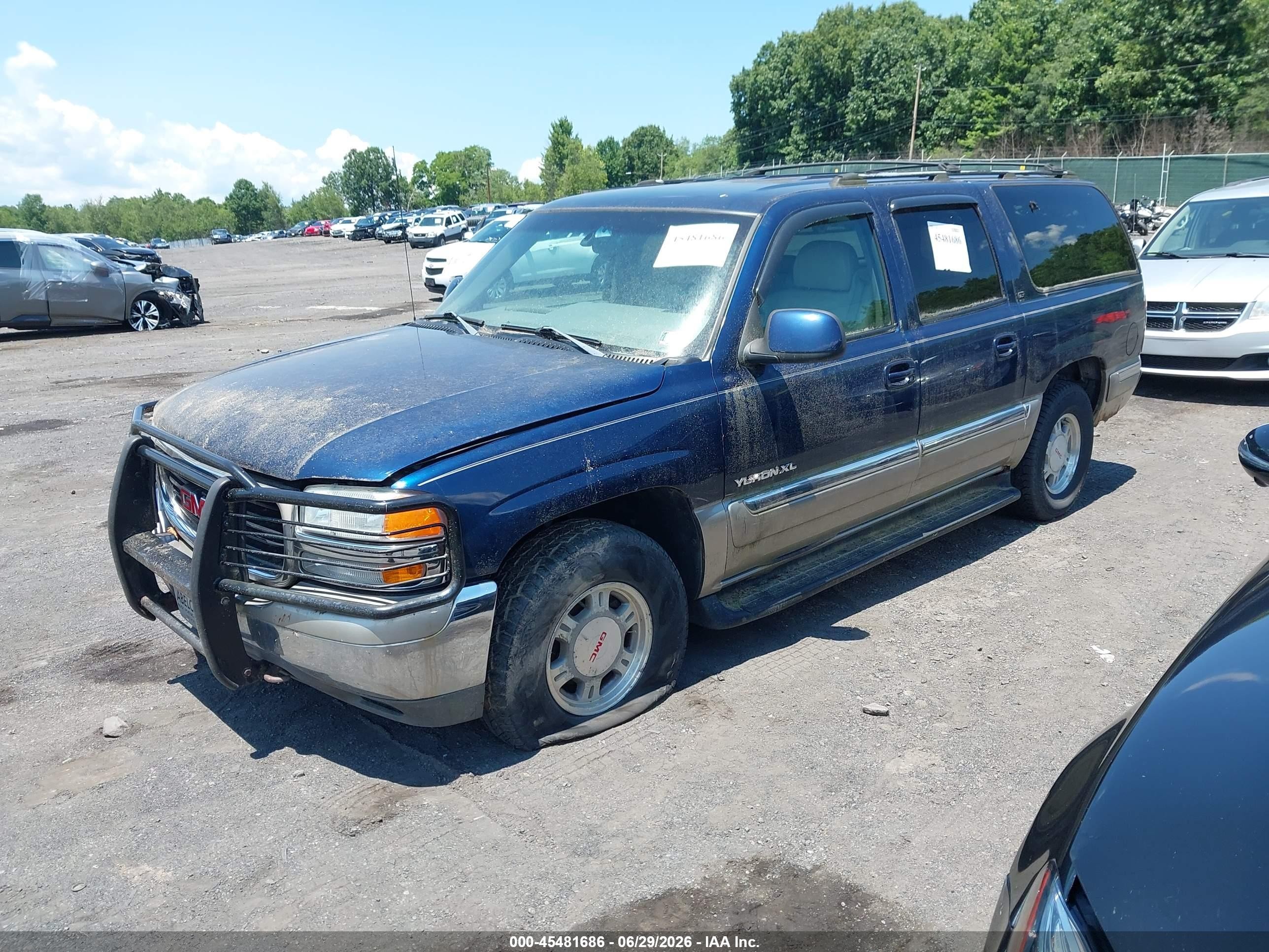 2000 Gmc Yukon Xl 1500 Slt Blue vin: 3GKFK16T8YG221191
