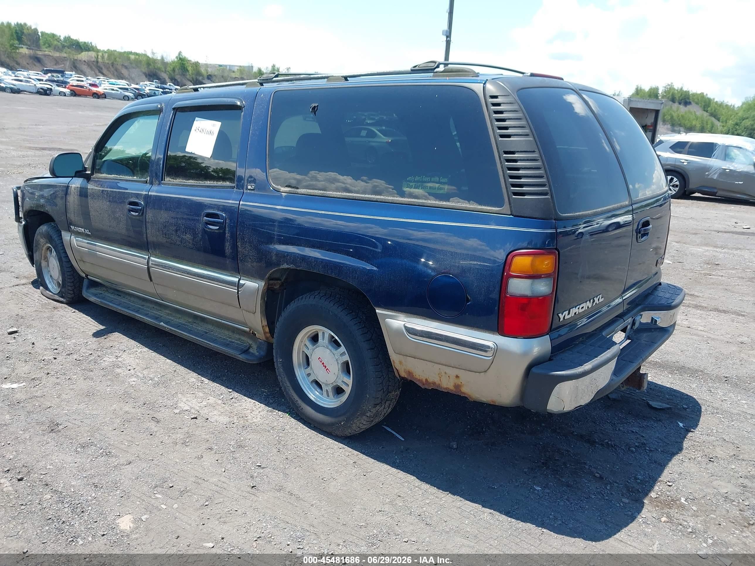 2000 Gmc Yukon Xl 1500 Slt Blue vin: 3GKFK16T8YG221191