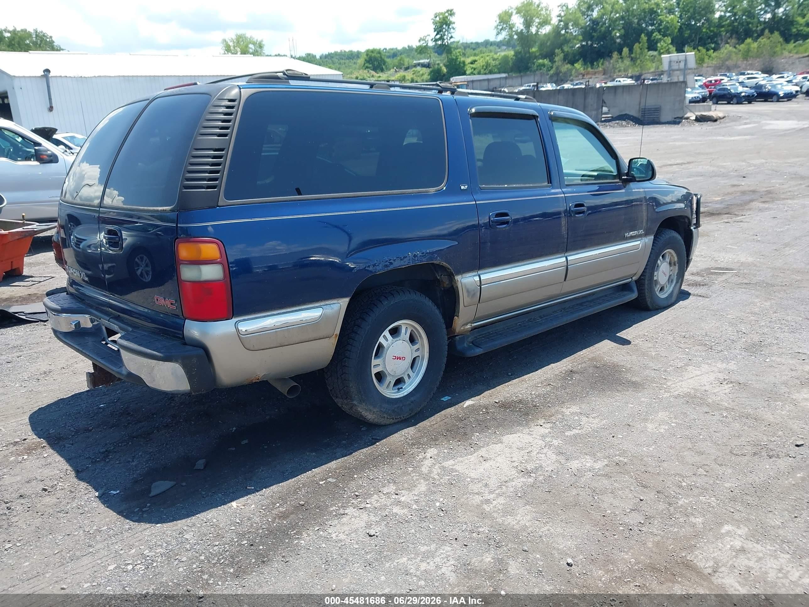 2000 Gmc Yukon Xl 1500 Slt Blue vin: 3GKFK16T8YG221191