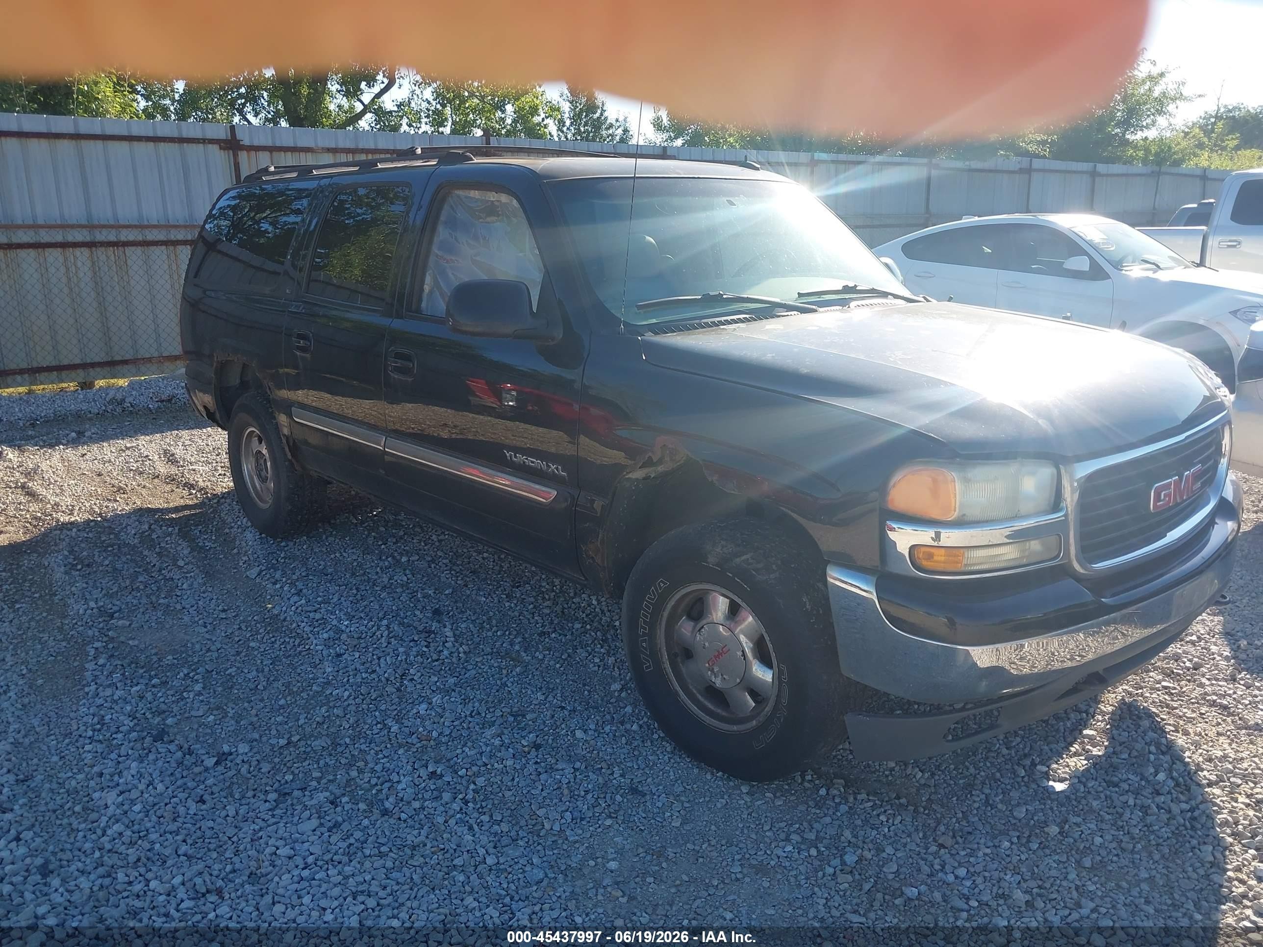 2002 Gmc Yukon Xl 1500 Slt Black vin: 3GKFK16Z02G343328
