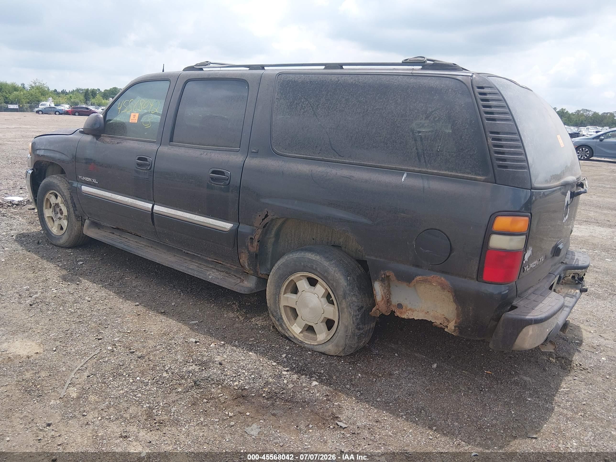 2005 Gmc Yukon Xl 1500 Slt Black vin: 3GKFK16Z35G224919