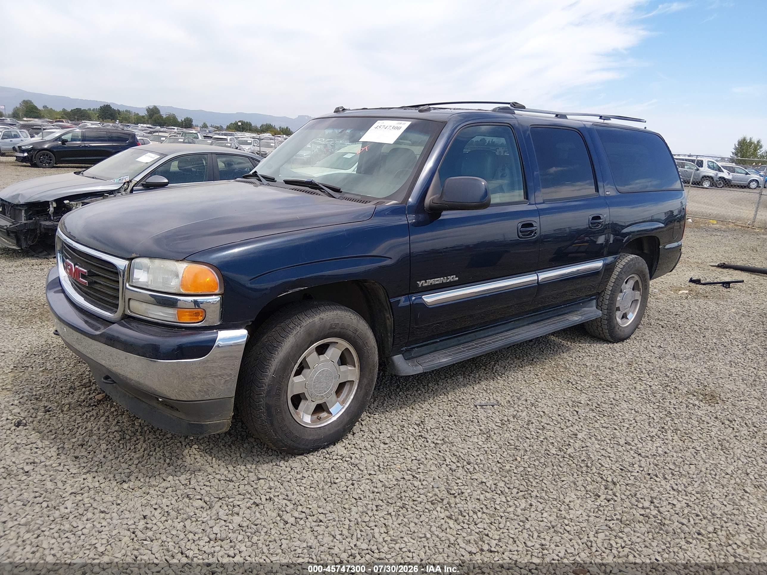 2005 Gmc Yukon Xl 1500 Slt Blue vin: 3GKFK16Z75G285321