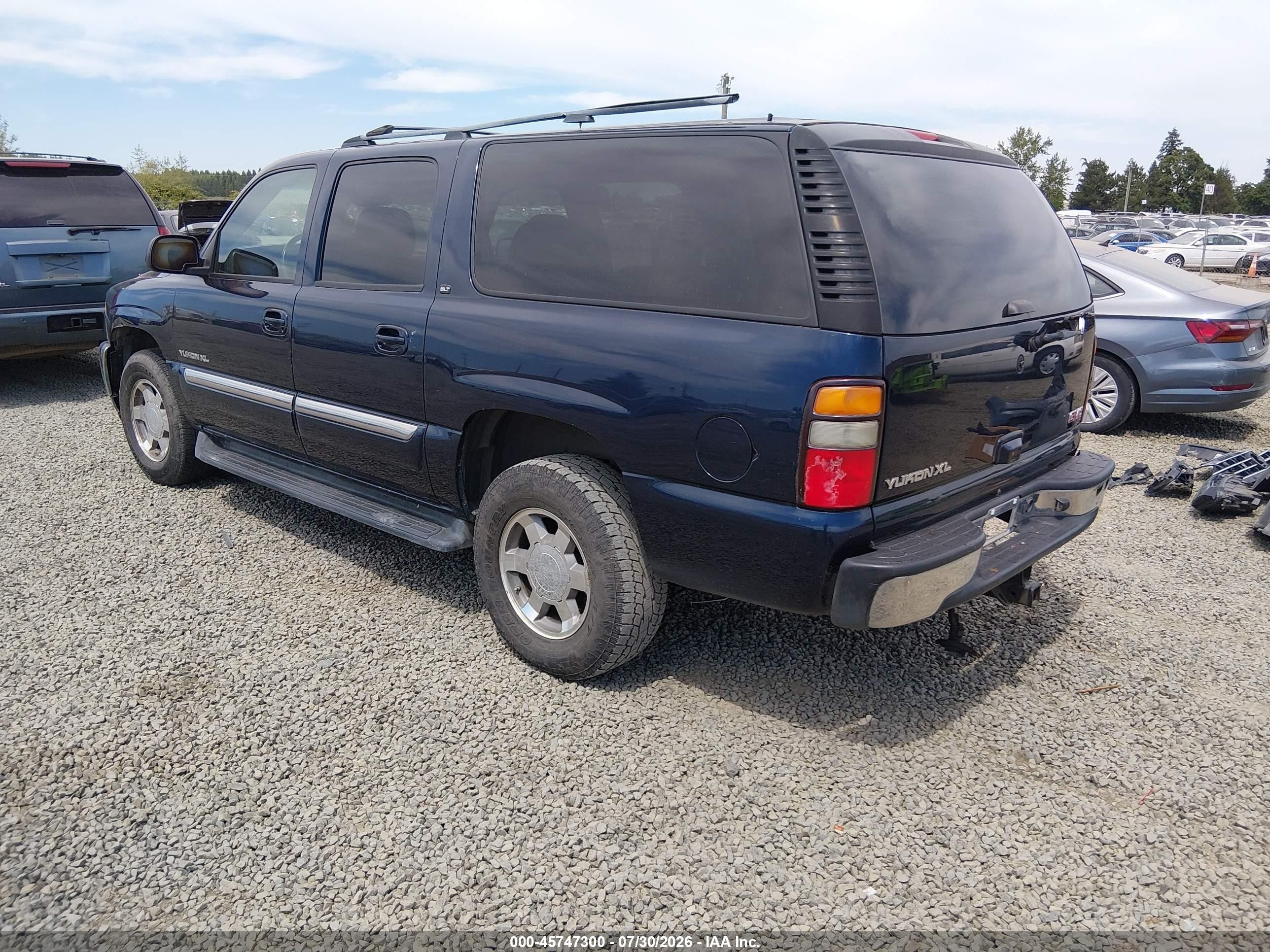 2005 Gmc Yukon Xl 1500 Slt Blue vin: 3GKFK16Z75G285321