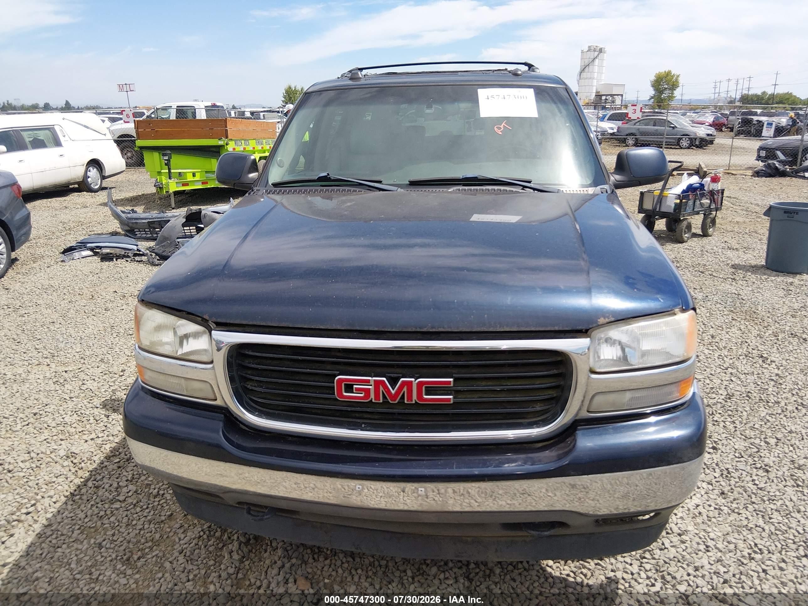 2005 Gmc Yukon Xl 1500 Slt Blue vin: 3GKFK16Z75G285321