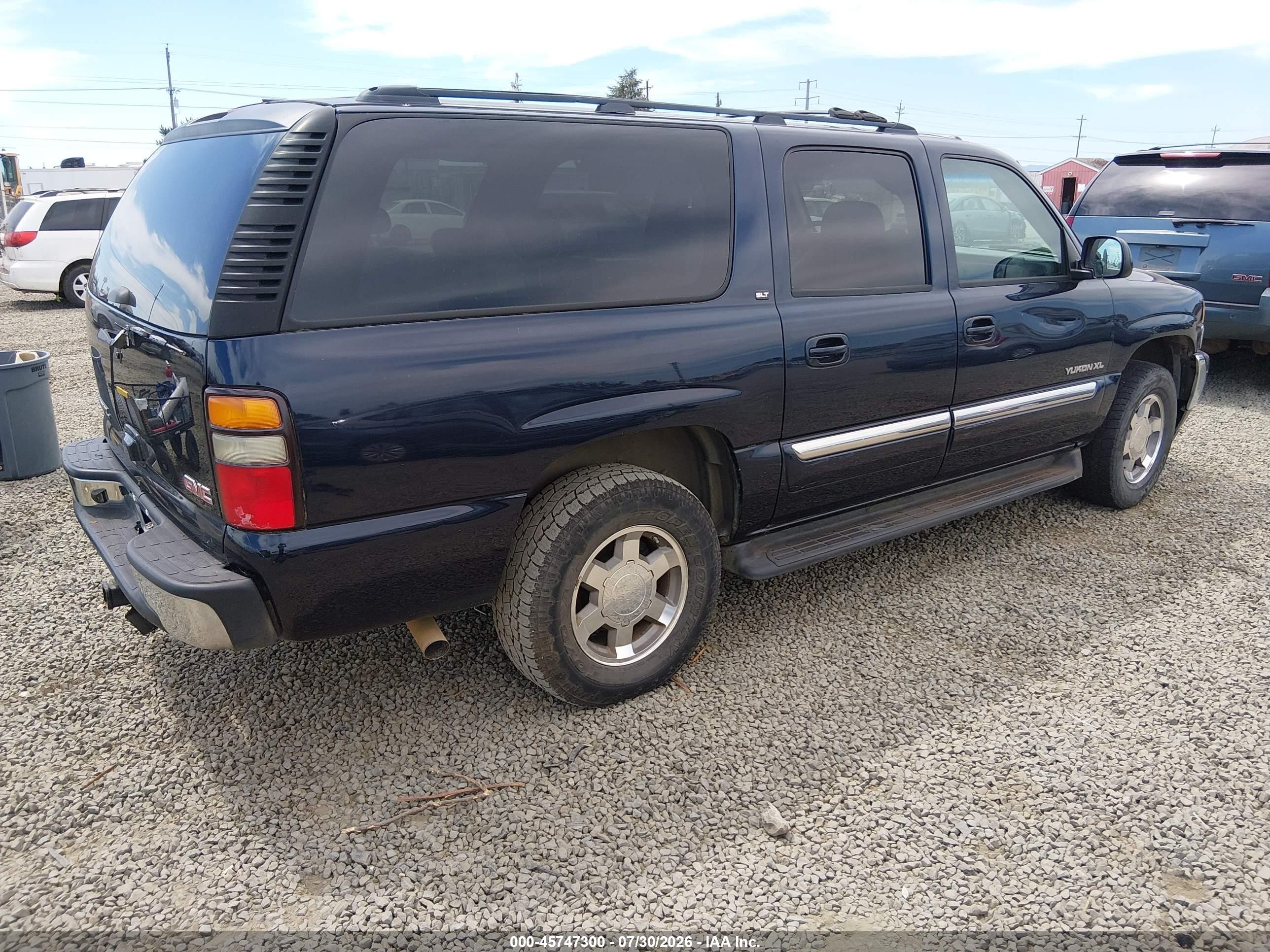 2005 Gmc Yukon Xl 1500 Slt Blue vin: 3GKFK16Z75G285321