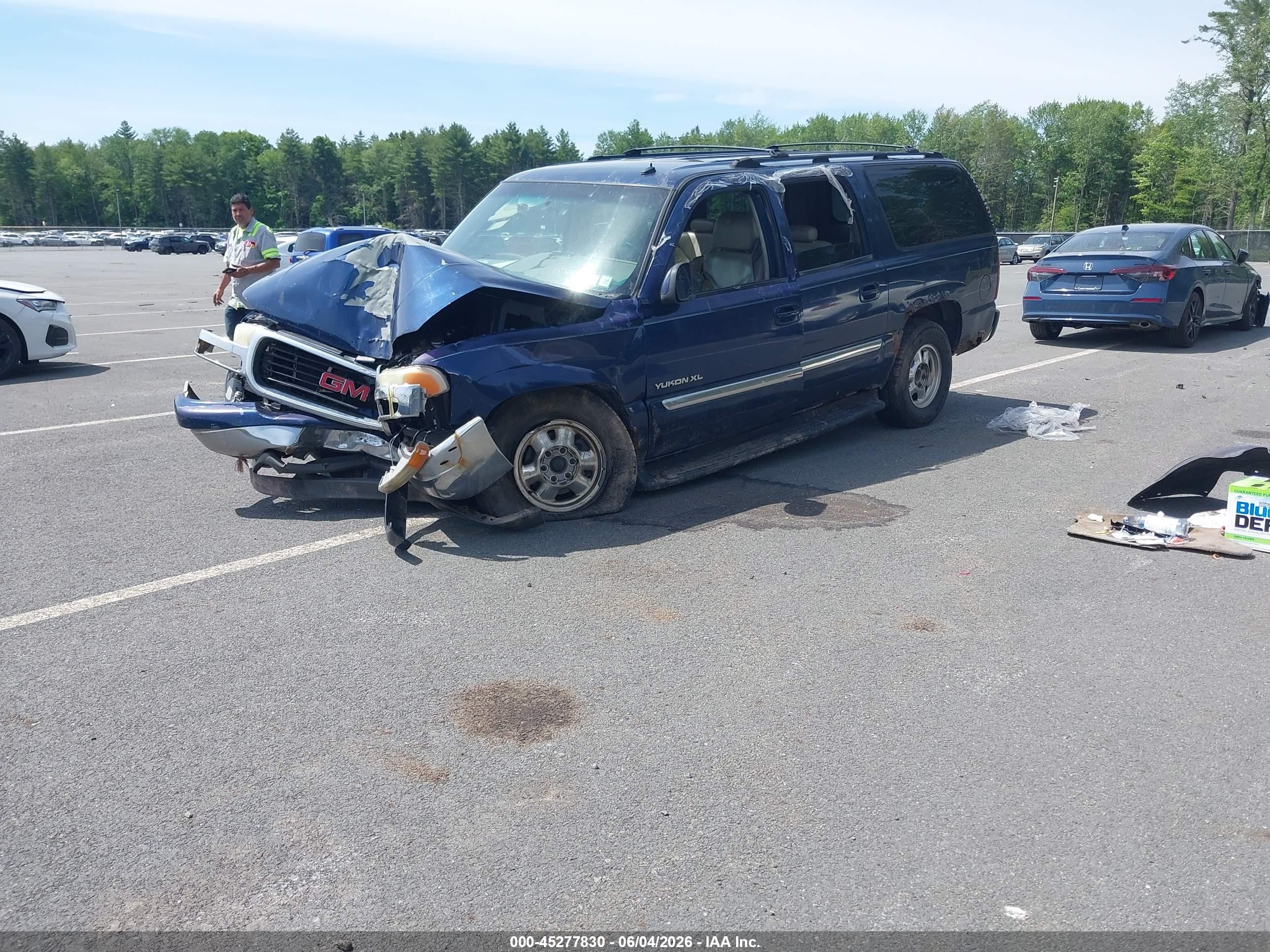 2002 Gmc Yukon Xl 1500 Slt Blue vin: 3GKFK16Z82G310299