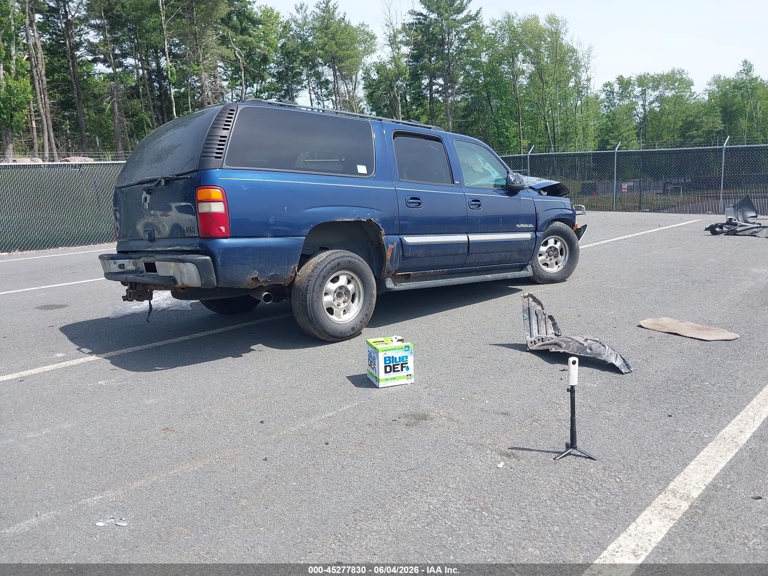 2002 Gmc Yukon Xl 1500 Slt Blue vin: 3GKFK16Z82G310299