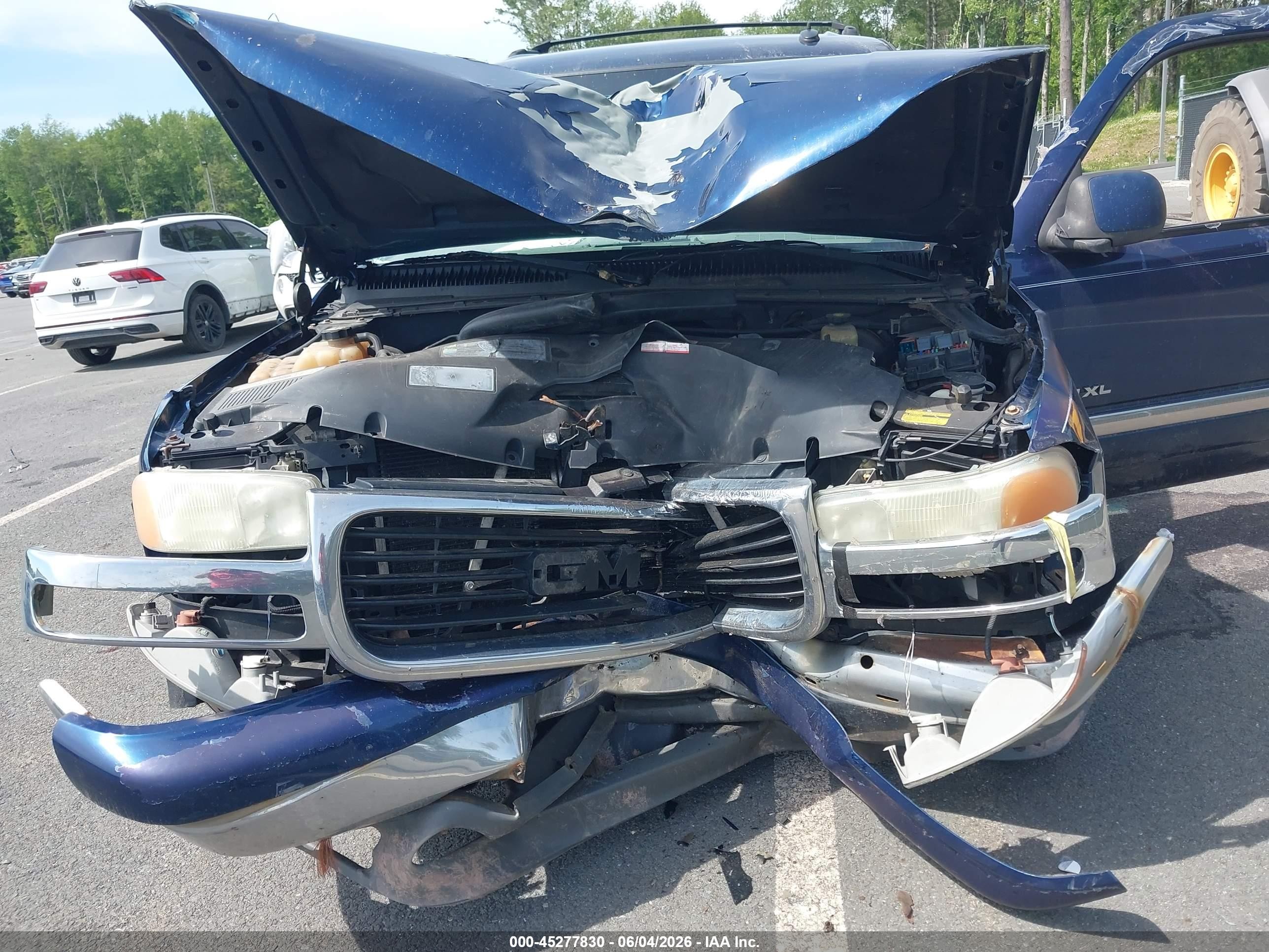 2002 Gmc Yukon Xl 1500 Slt Blue vin: 3GKFK16Z82G310299