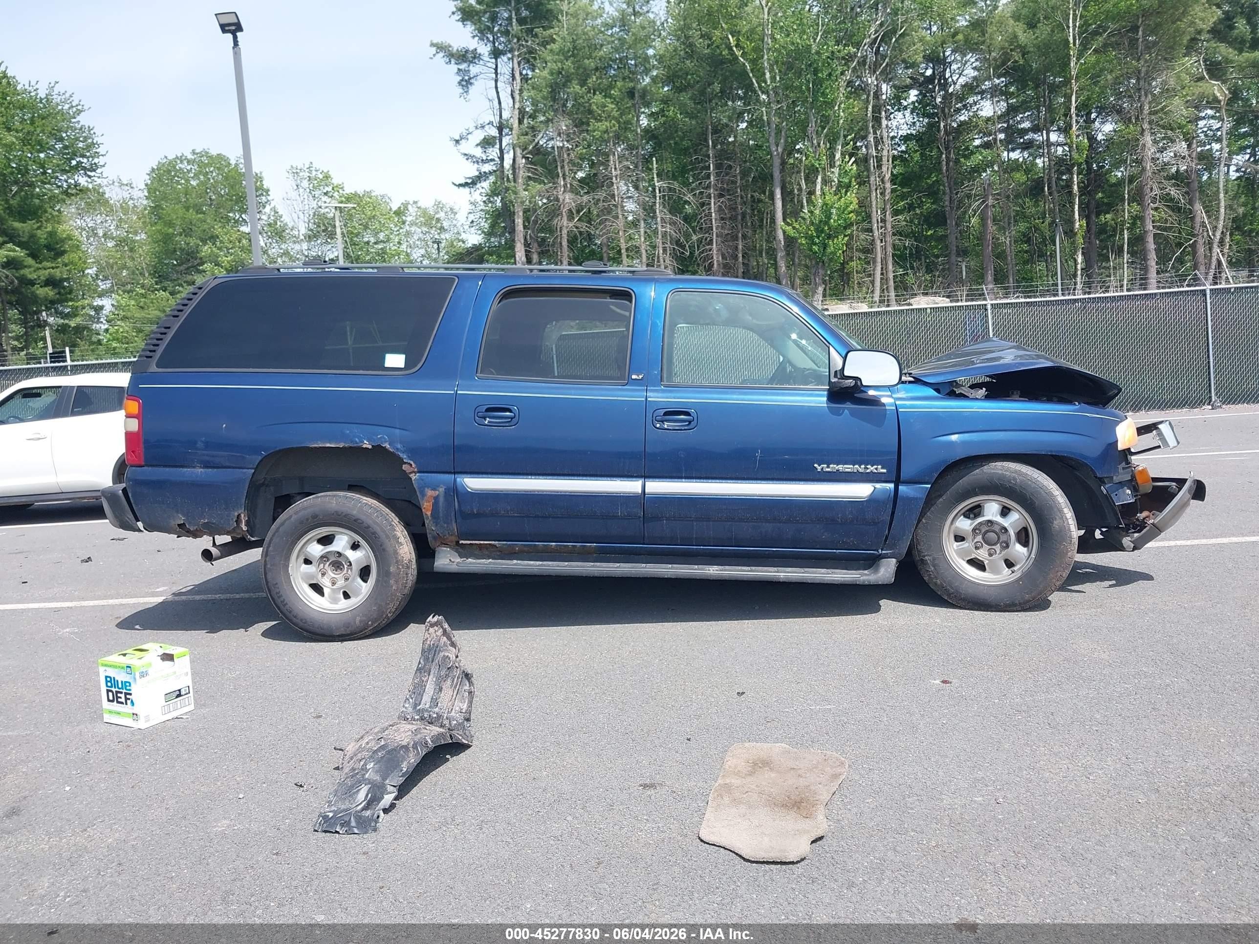 2002 Gmc Yukon Xl 1500 Slt Blue vin: 3GKFK16Z82G310299
