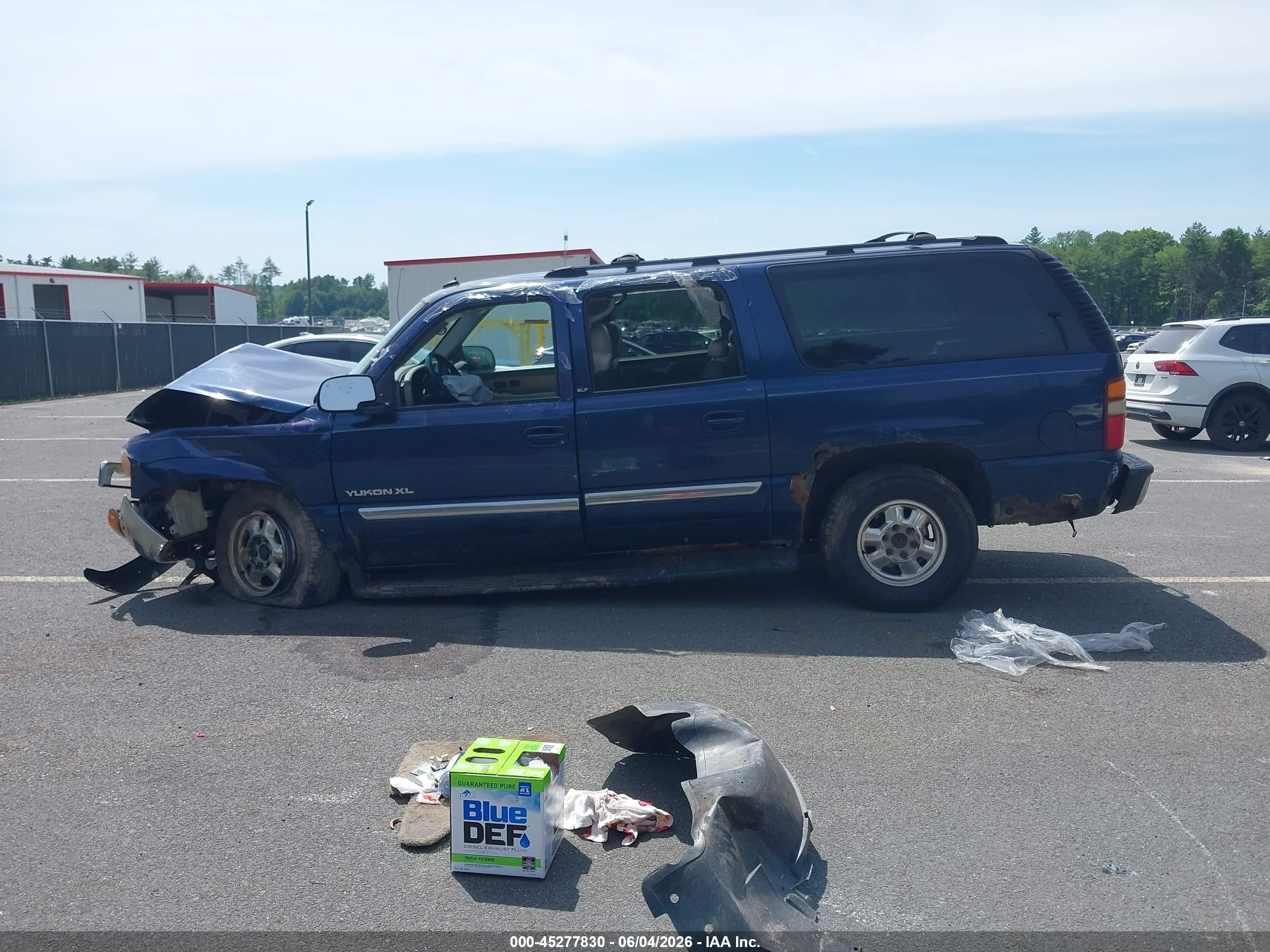 2002 Gmc Yukon Xl 1500 Slt Blue vin: 3GKFK16Z82G310299