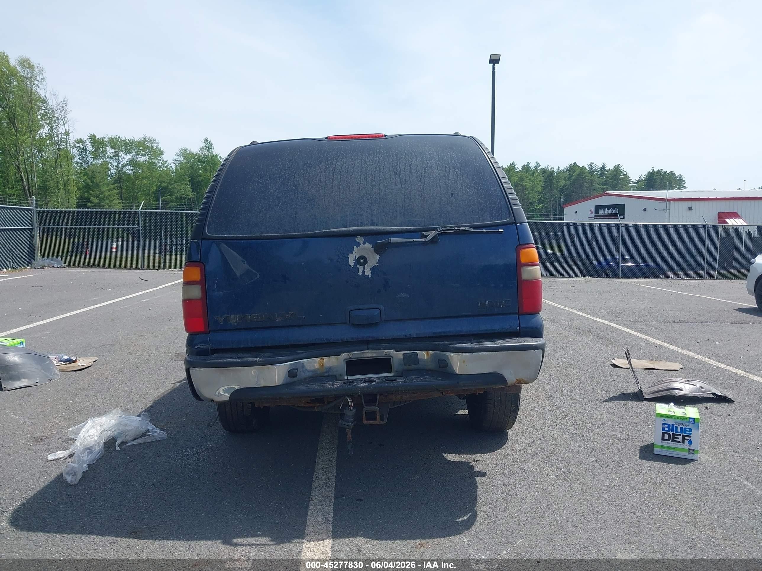 2002 Gmc Yukon Xl 1500 Slt Blue vin: 3GKFK16Z82G310299