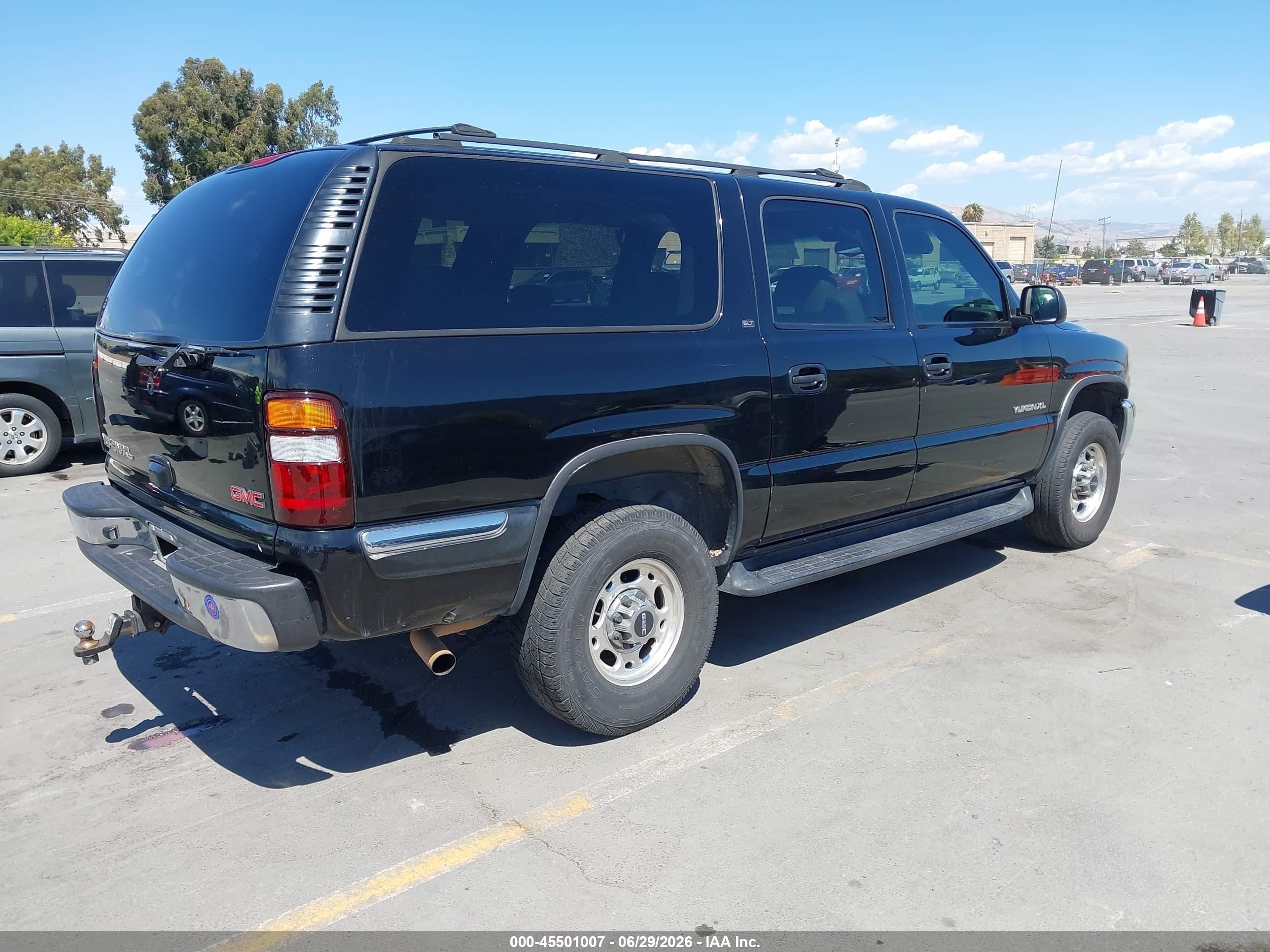 2002 Gmc Yukon Xl 2500 Slt Black vin: 3GKGC26G92G224988