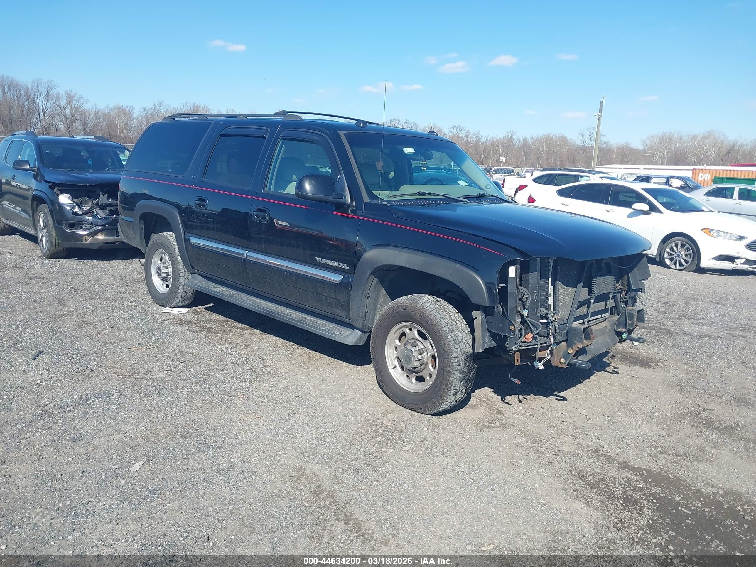 2005 Gmc Yukon Xl 2500 Slt Black vin: 3GKGK26G05G221629