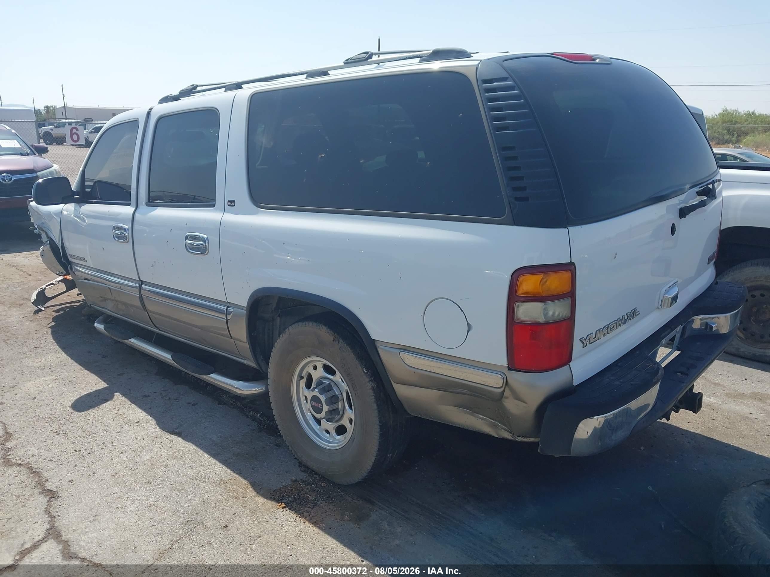 2000 Gmc Yukon Xl 2500 Sle White vin: 3GKGK26U0YG152077