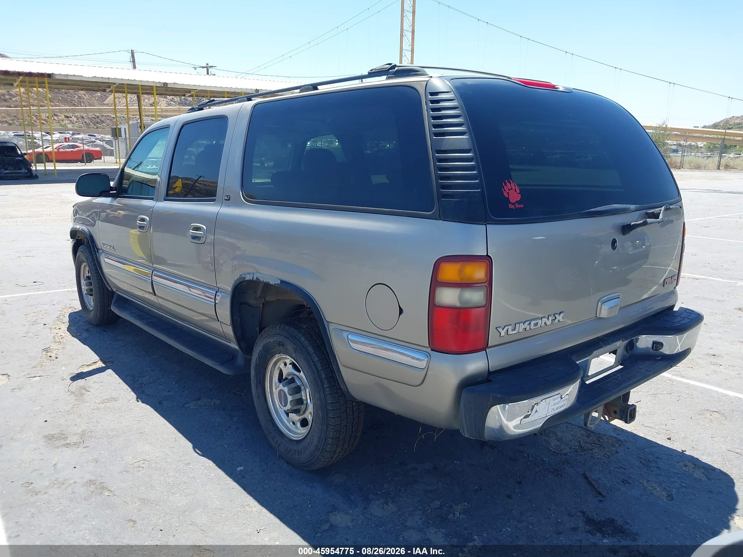 2002 Gmc Yukon Xl 2500 Slt Tan vin: 3GKGK26U52G185874