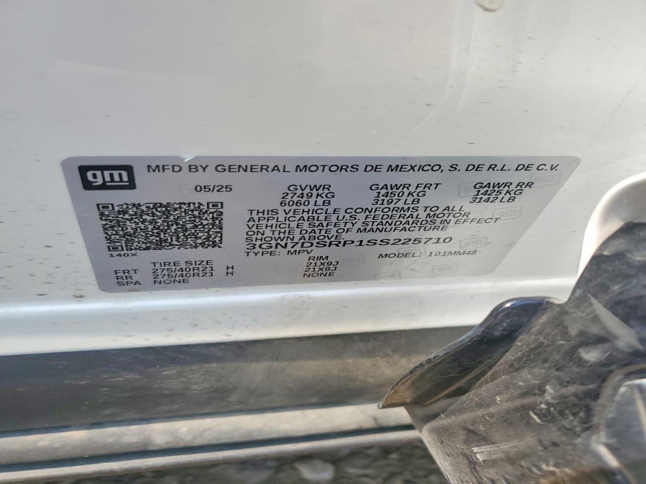 2025 Chevrolet Equinox Rs White vin: 3GN7DSRP1SS225710