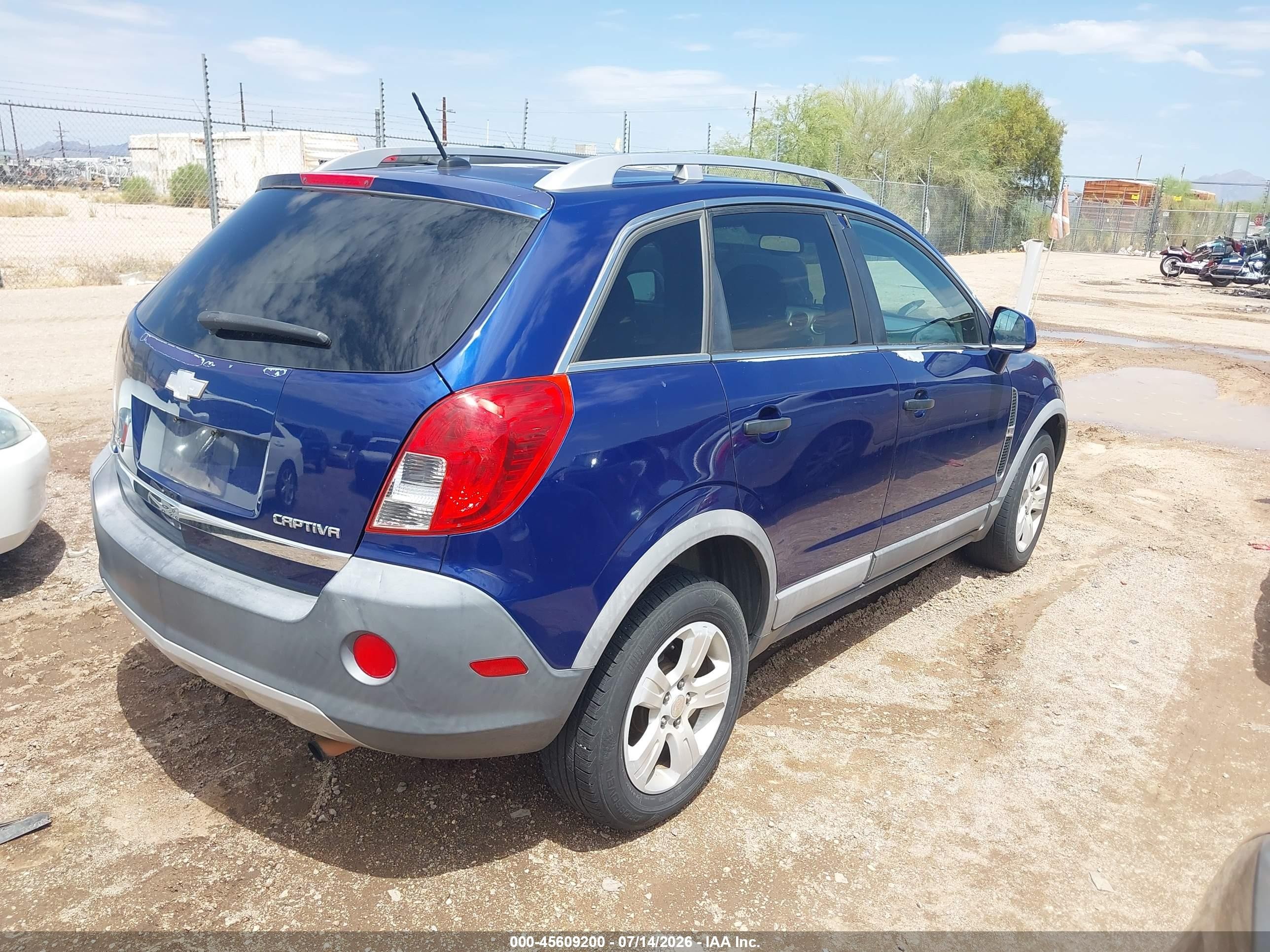 2013 Chevrolet Captiva Sport Fleet Ls Blue vin: 3GNAL2EK0DS582205