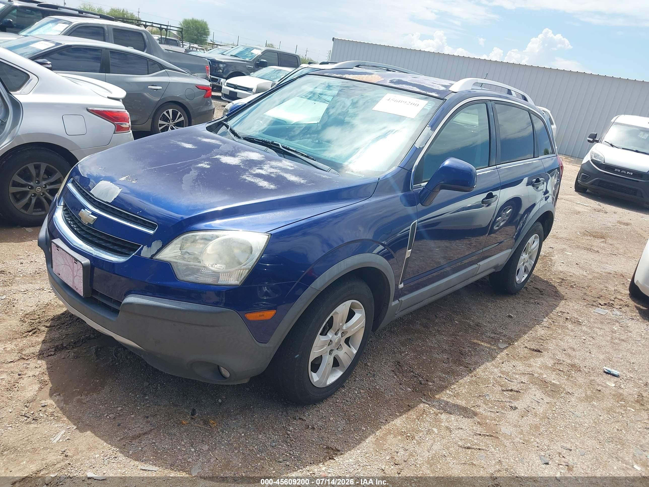 2013 Chevrolet Captiva Sport Fleet Ls Blue vin: 3GNAL2EK0DS582205