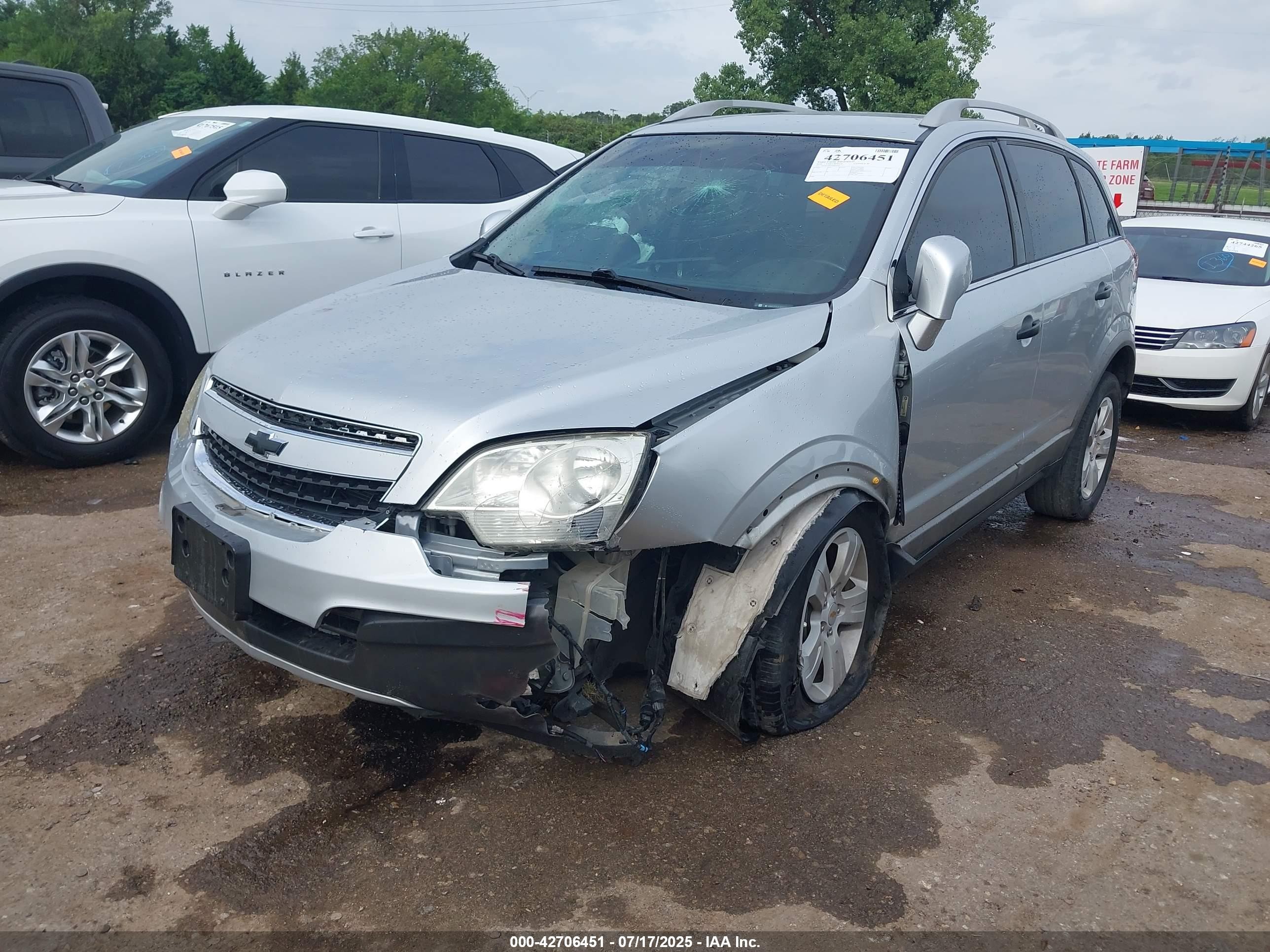 2014 Chevrolet Captiva Sport 2ls Silver vin: 3GNAL2EK0ES603541