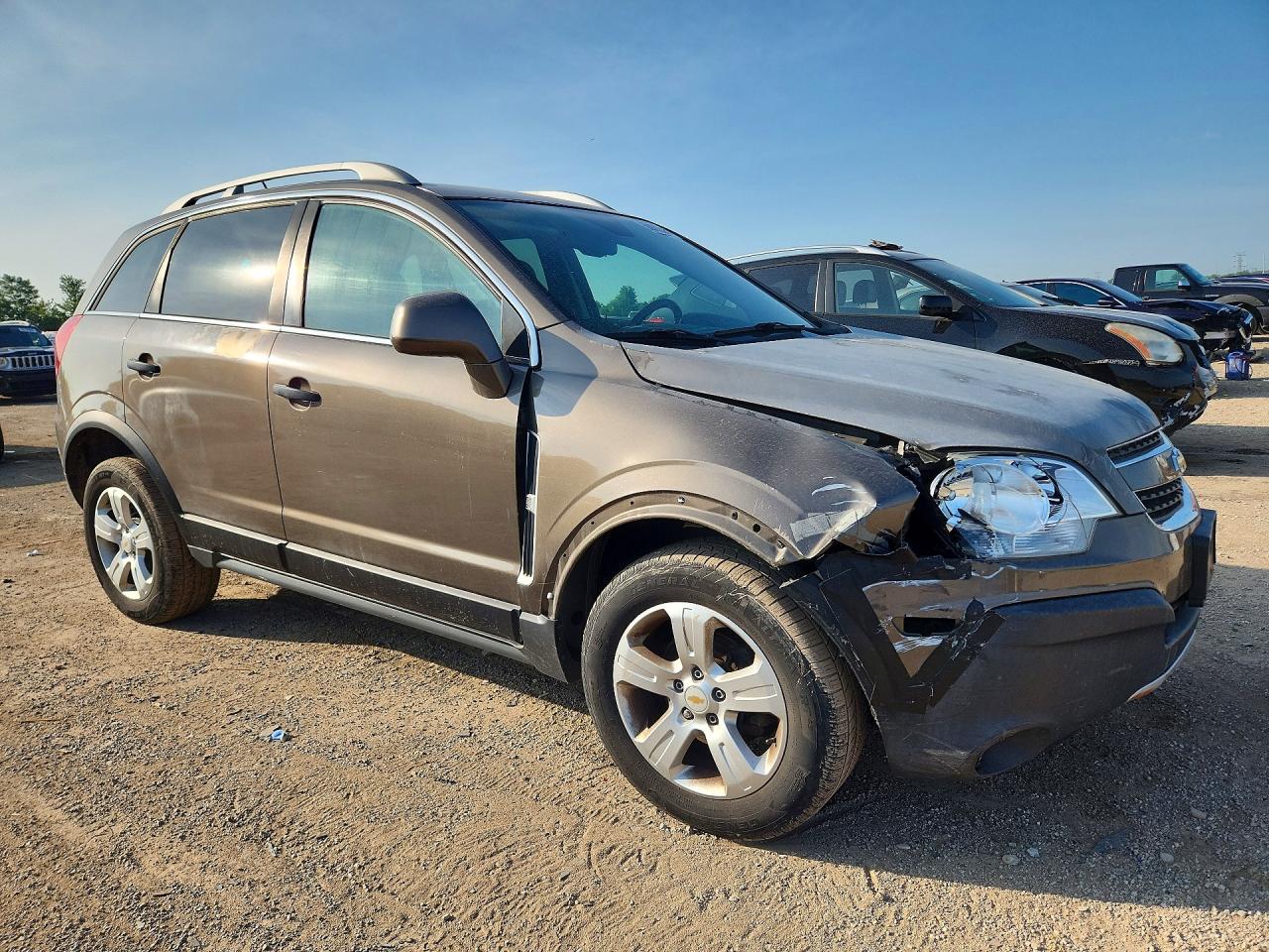 2014 Chevrolet Captiva Ls Gray vin: 3GNAL2EK0ES670382