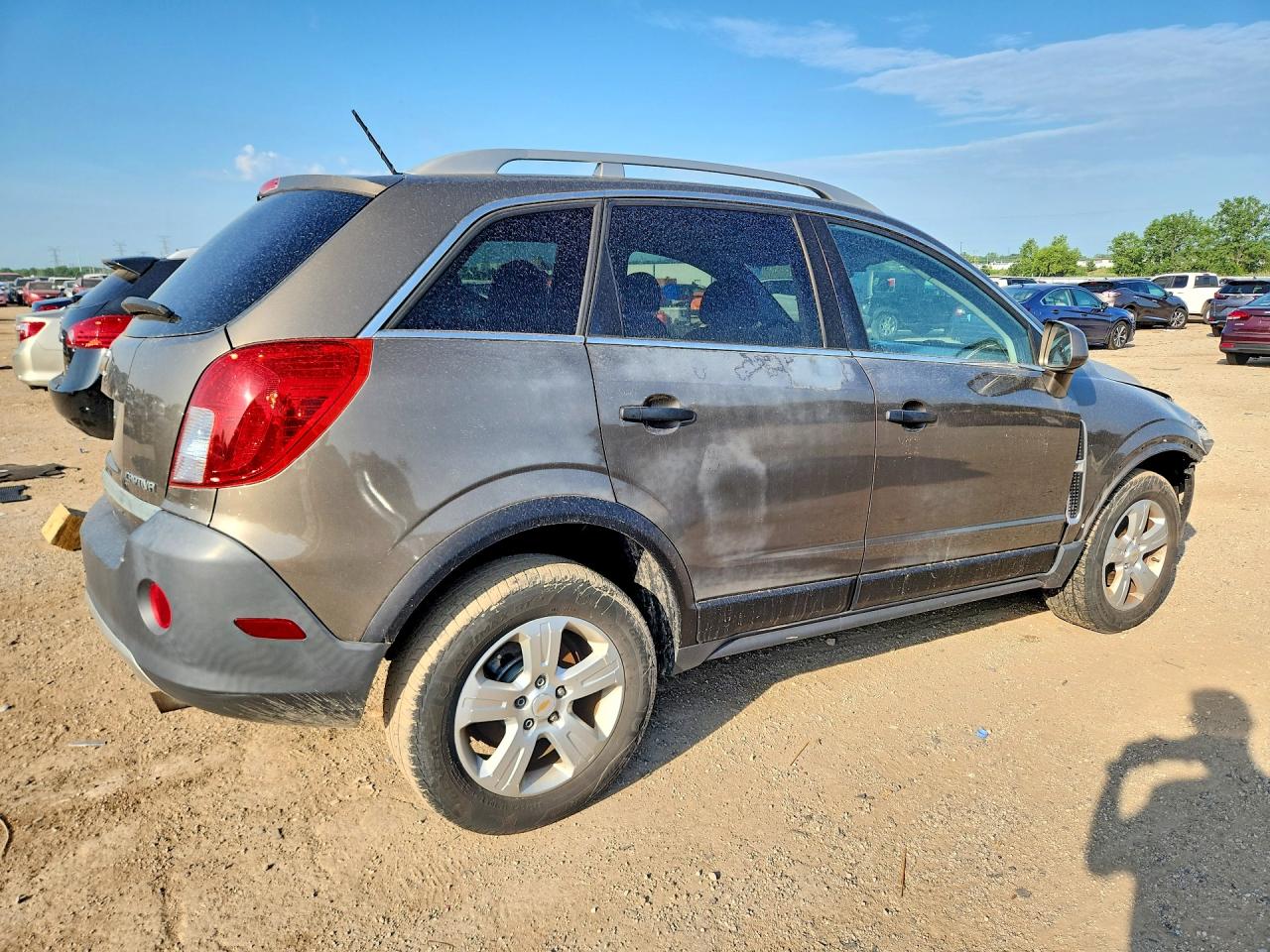 2014 Chevrolet Captiva Ls Gray vin: 3GNAL2EK0ES670382