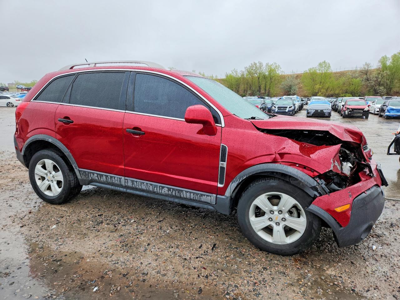 2013 Chevrolet Captiva Ls Red vin: 3GNAL2EK2DS593318