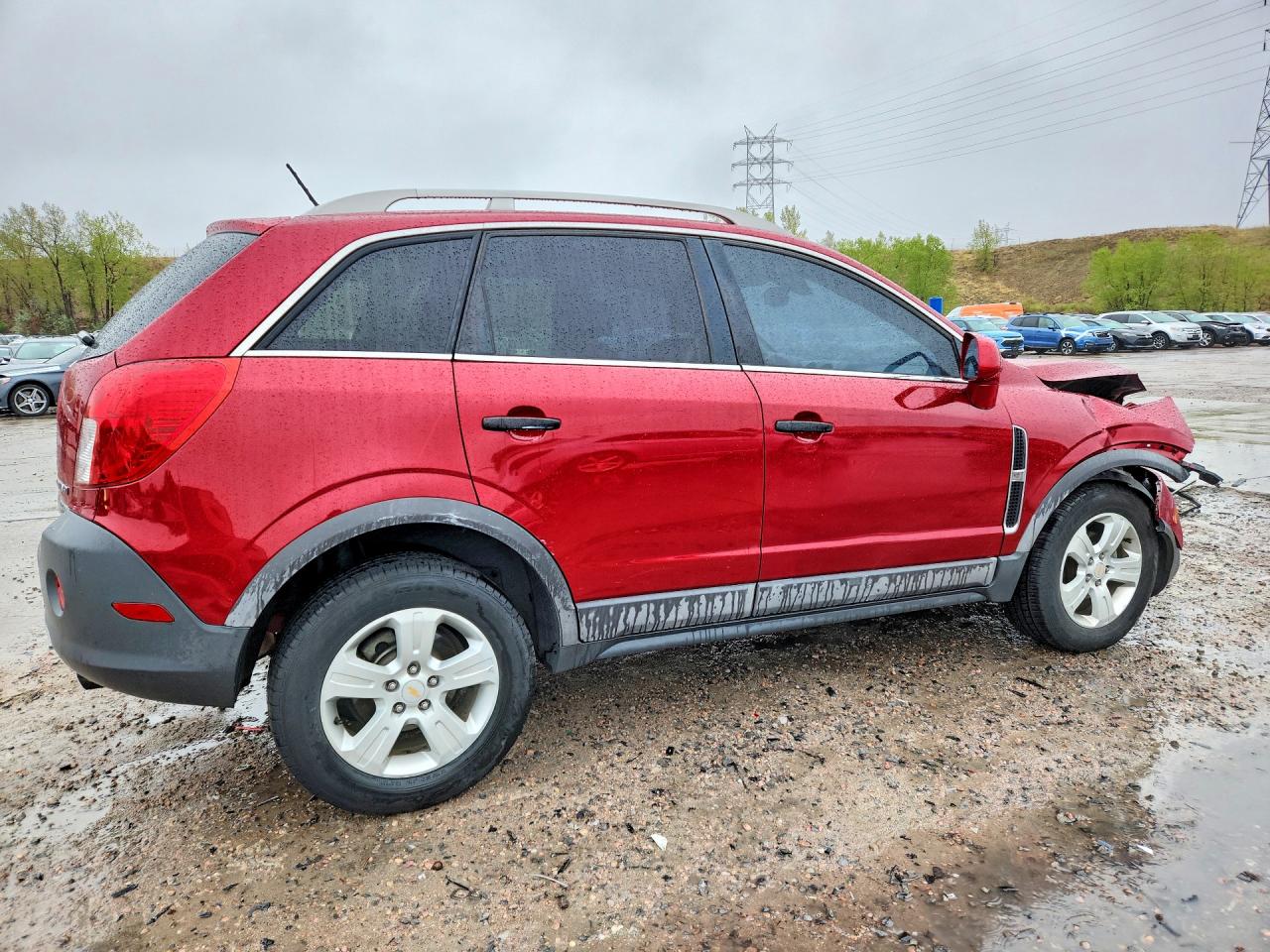 2013 Chevrolet Captiva Ls Red vin: 3GNAL2EK2DS593318