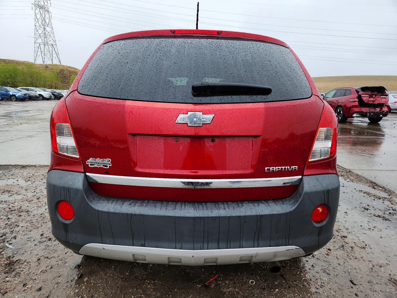 2013 Chevrolet Captiva Ls Red vin: 3GNAL2EK2DS593318