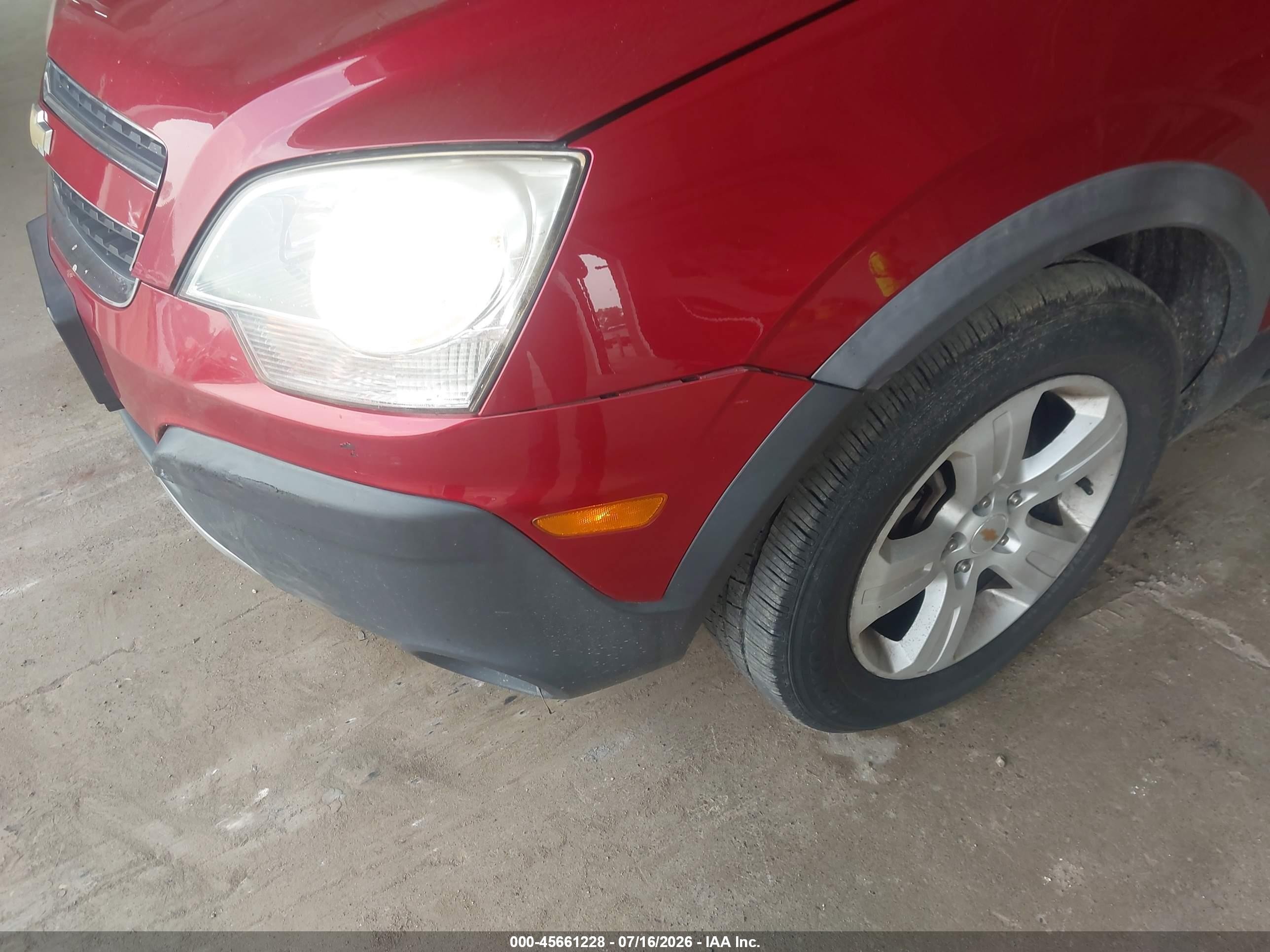 2013 Chevrolet Captiva Sport 2ls Red vin: 3GNAL2EK2DS613048