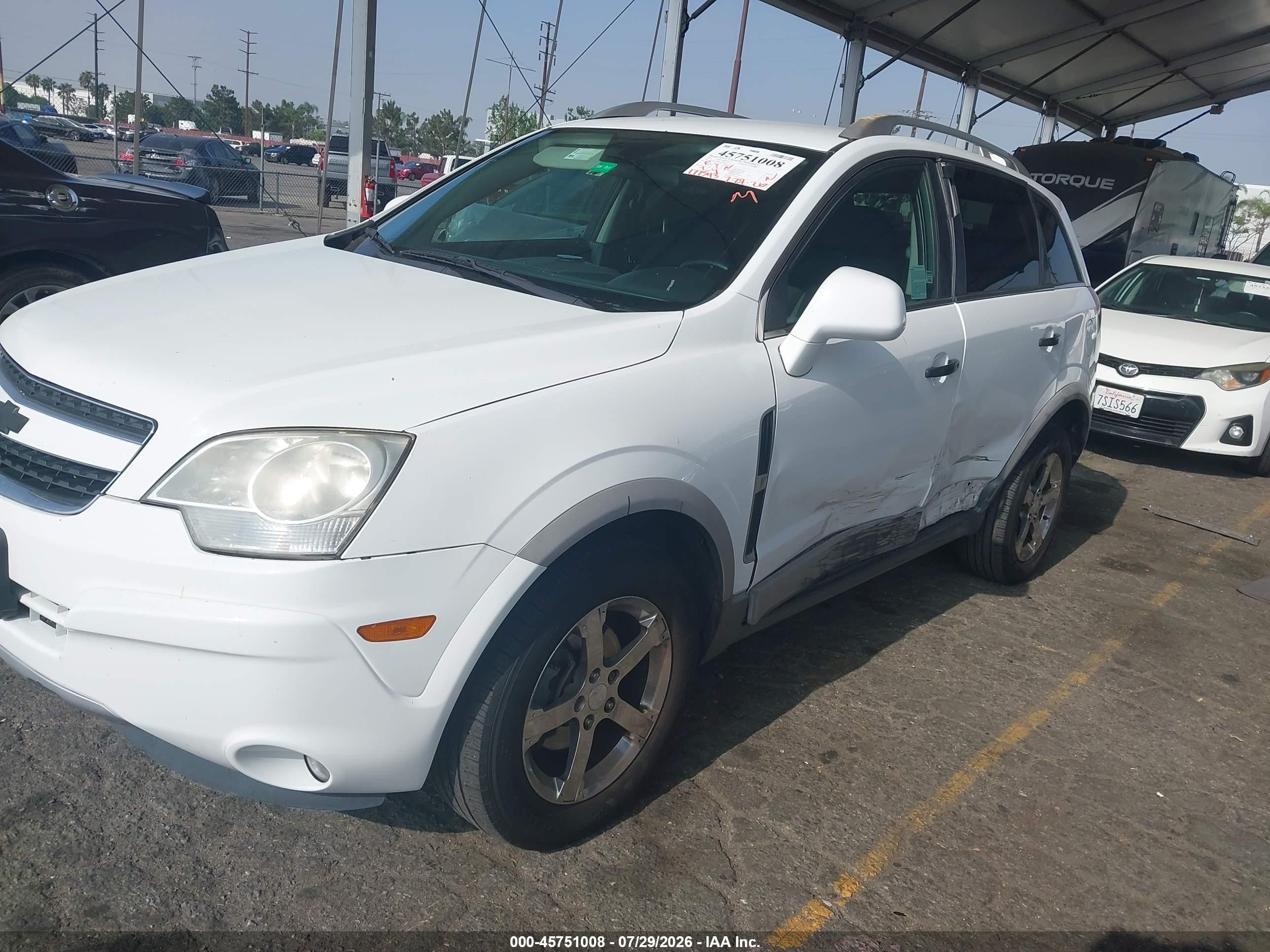 2012 Chevrolet Captiva Sport 2ls White vin: 3GNAL2EK4CS569309
