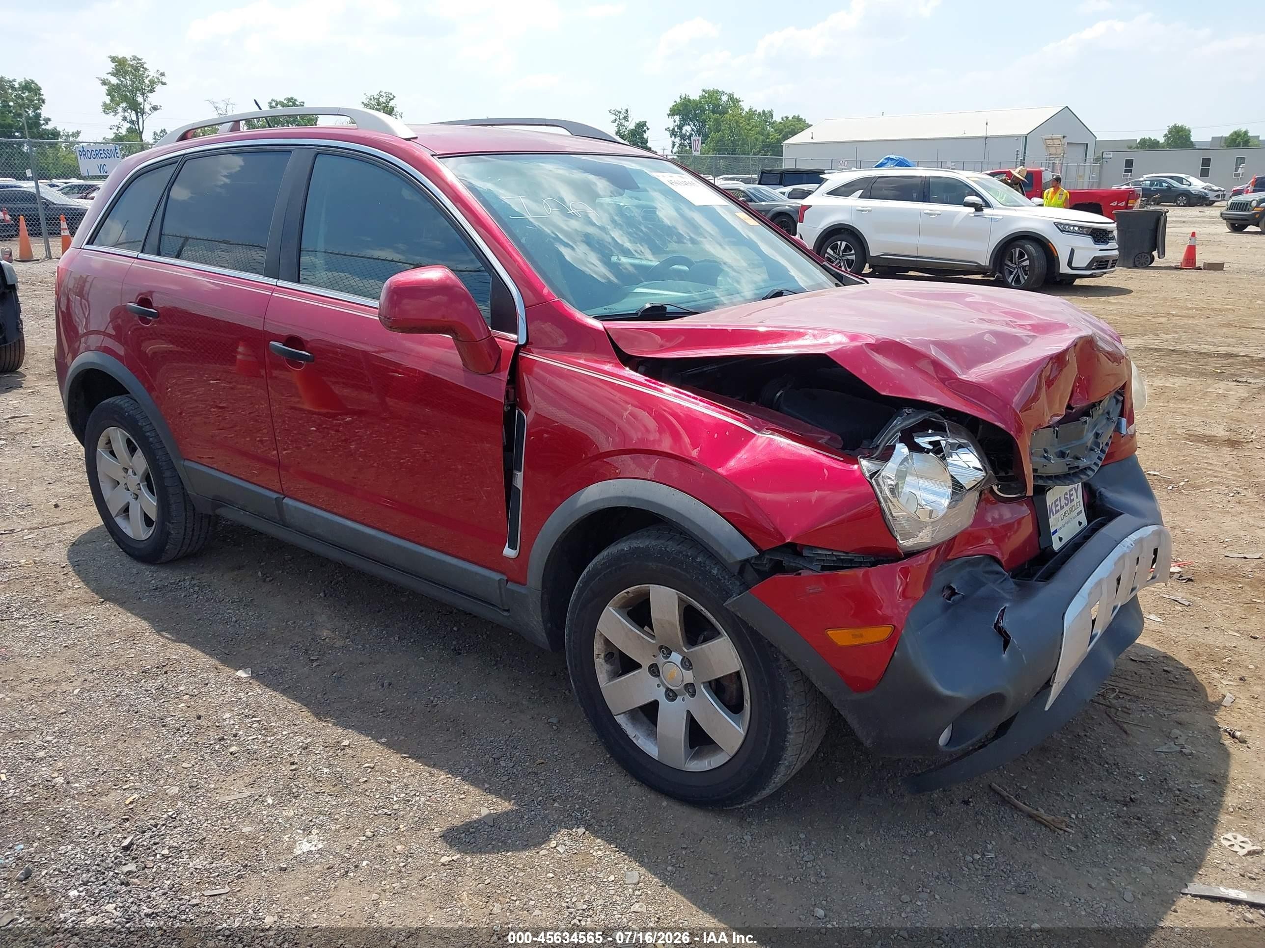 2012 Chevrolet Captiva Sport 2ls Red vin: 3GNAL2EK6CS566010