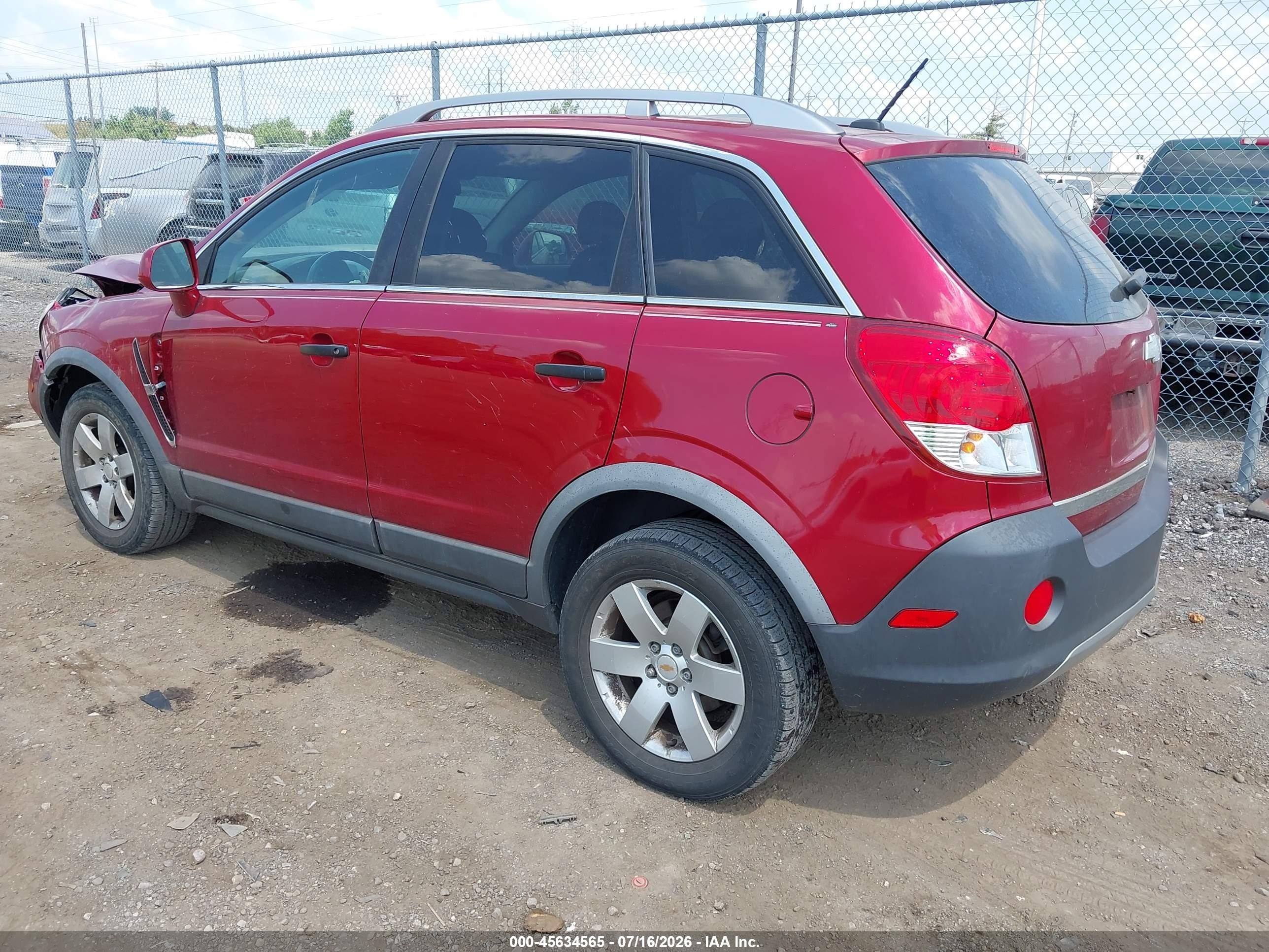 2012 Chevrolet Captiva Sport 2ls Red vin: 3GNAL2EK6CS566010