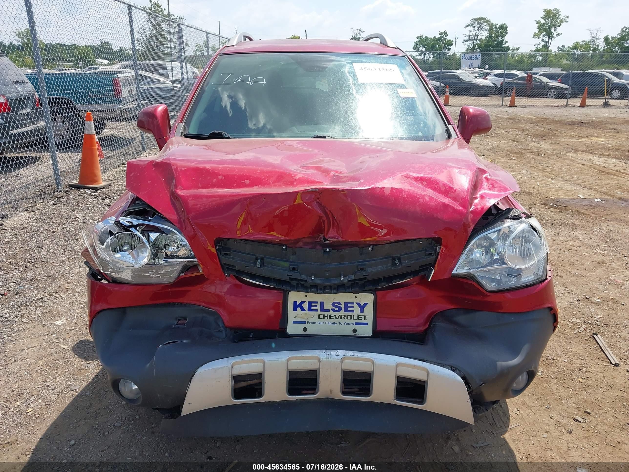 2012 Chevrolet Captiva Sport 2ls Red vin: 3GNAL2EK6CS566010