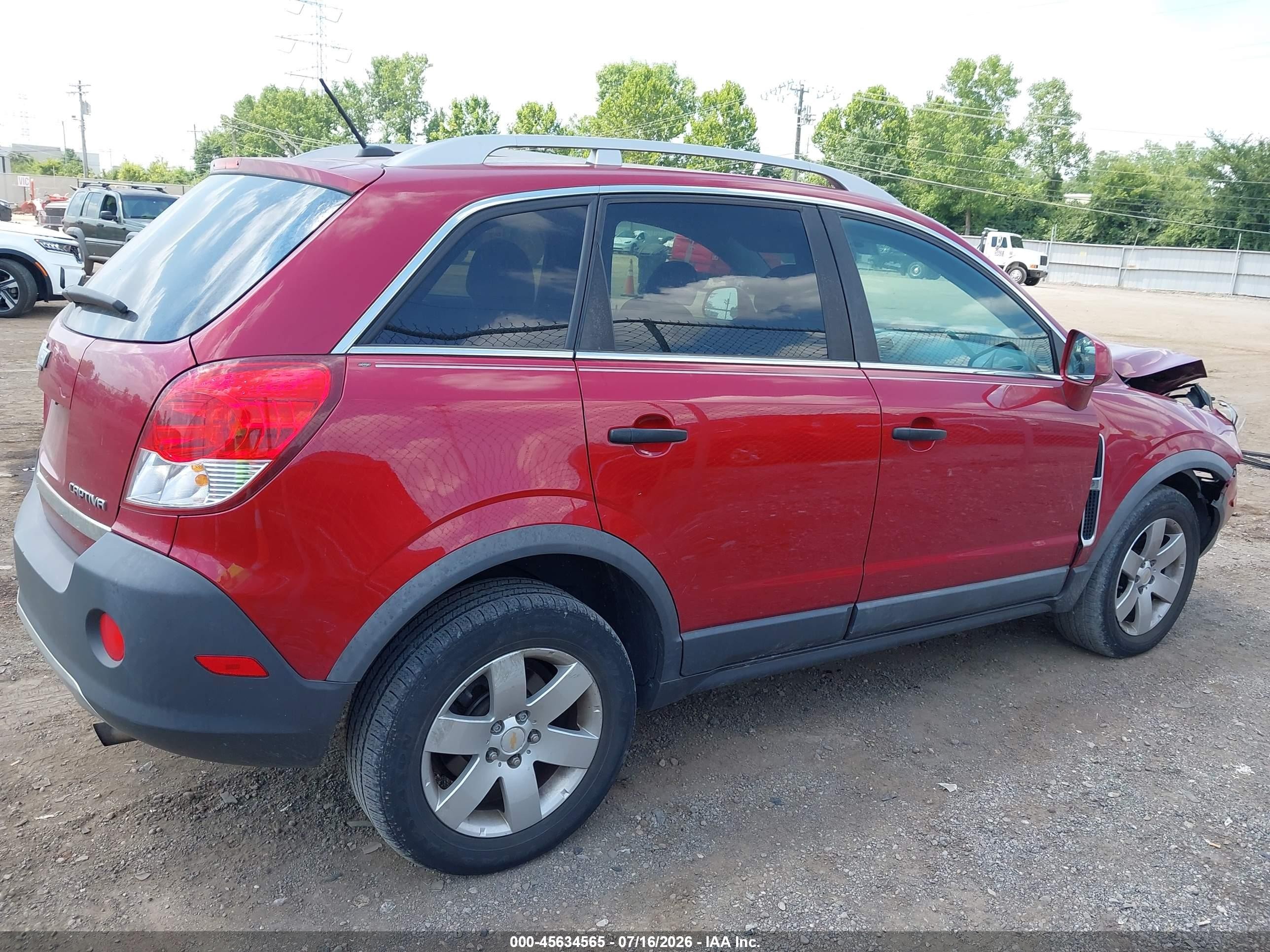 2012 Chevrolet Captiva Sport 2ls Red vin: 3GNAL2EK6CS566010