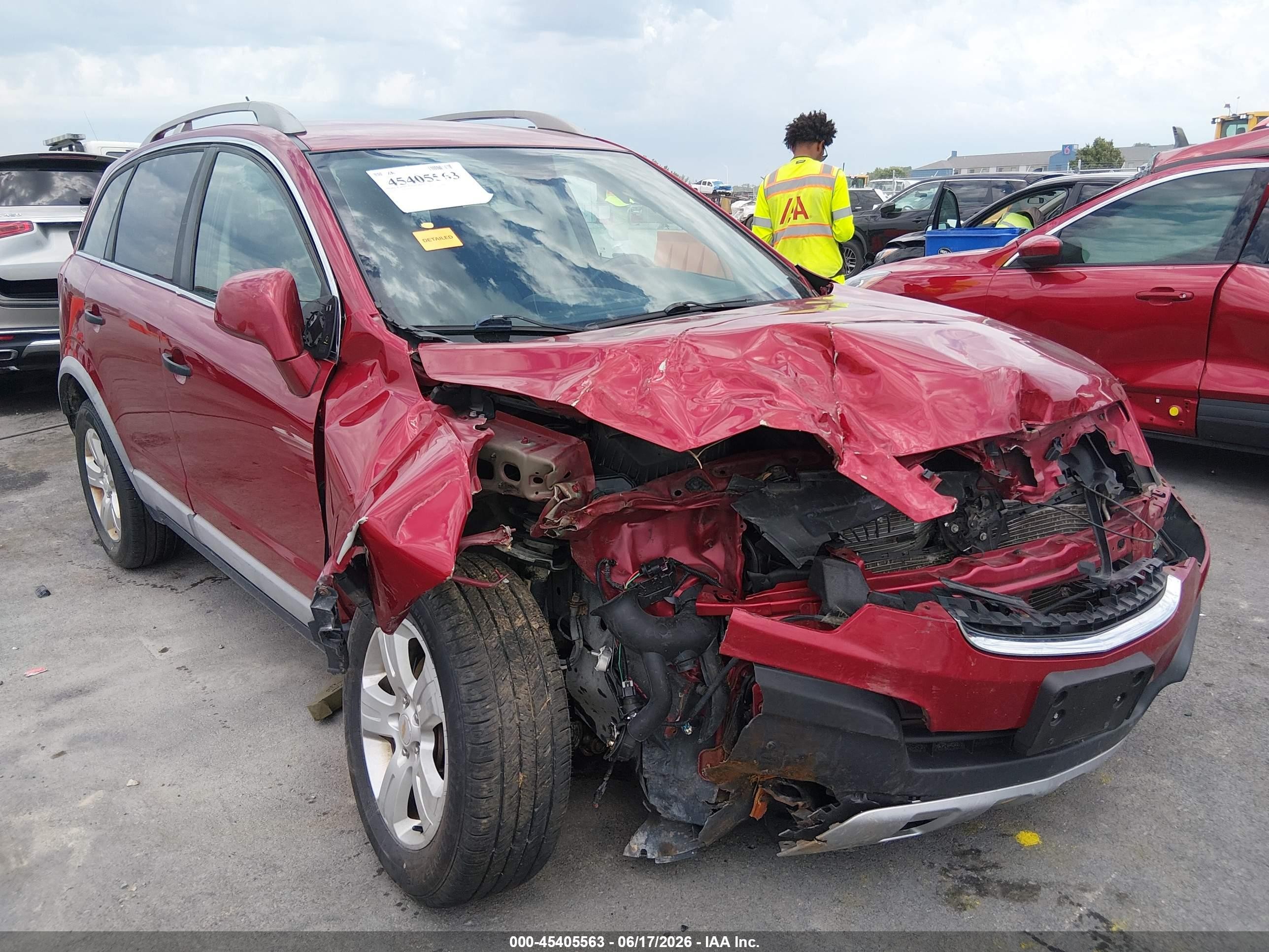 2014 Chevrolet Captiva Sport 2ls Red vin: 3GNAL2EK7ES662490