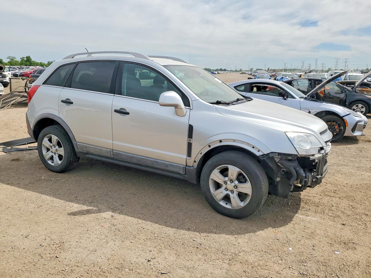 2014 Chevrolet Captiva Ls Silver vin: 3GNAL2EK9ES632648