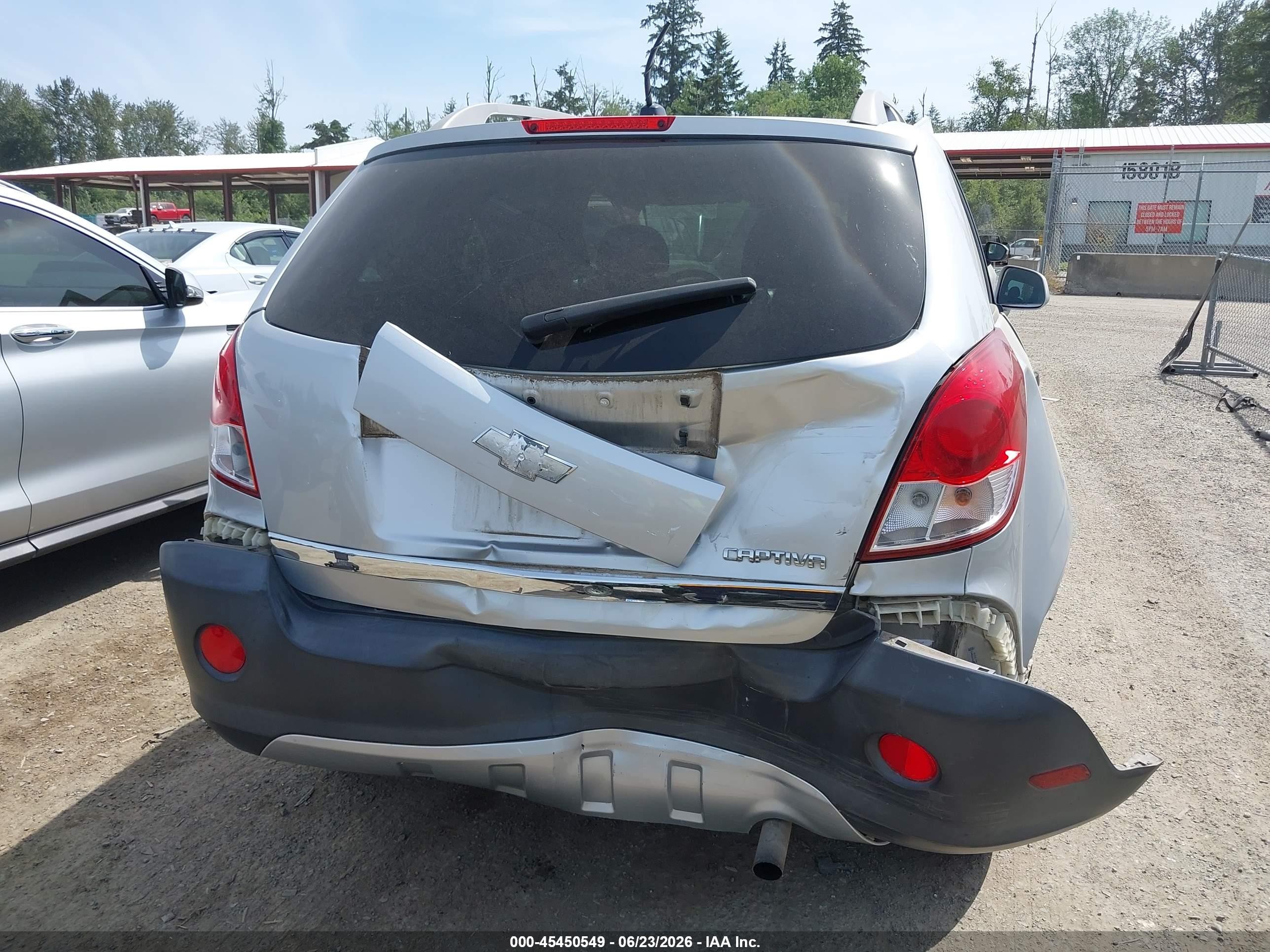 2012 Chevrolet Captiva Sport 2ls Silver vin: 3GNAL2EKXCS580136