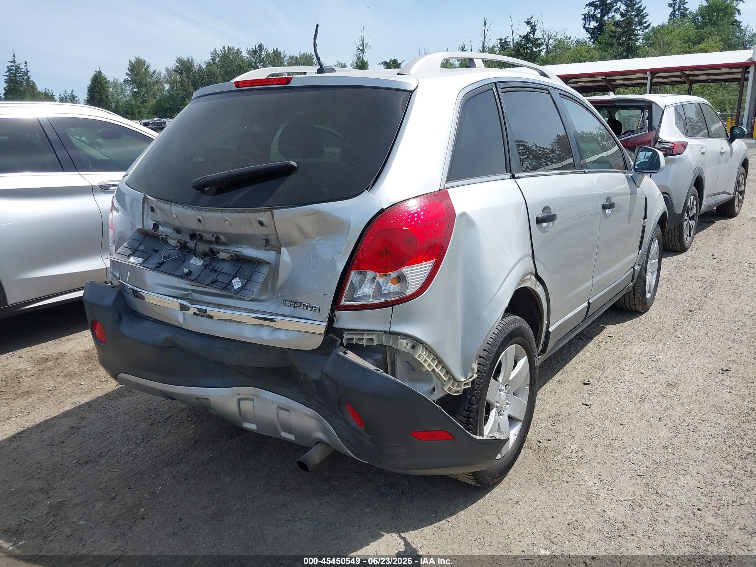 2012 Chevrolet Captiva Sport 2ls Silver vin: 3GNAL2EKXCS580136