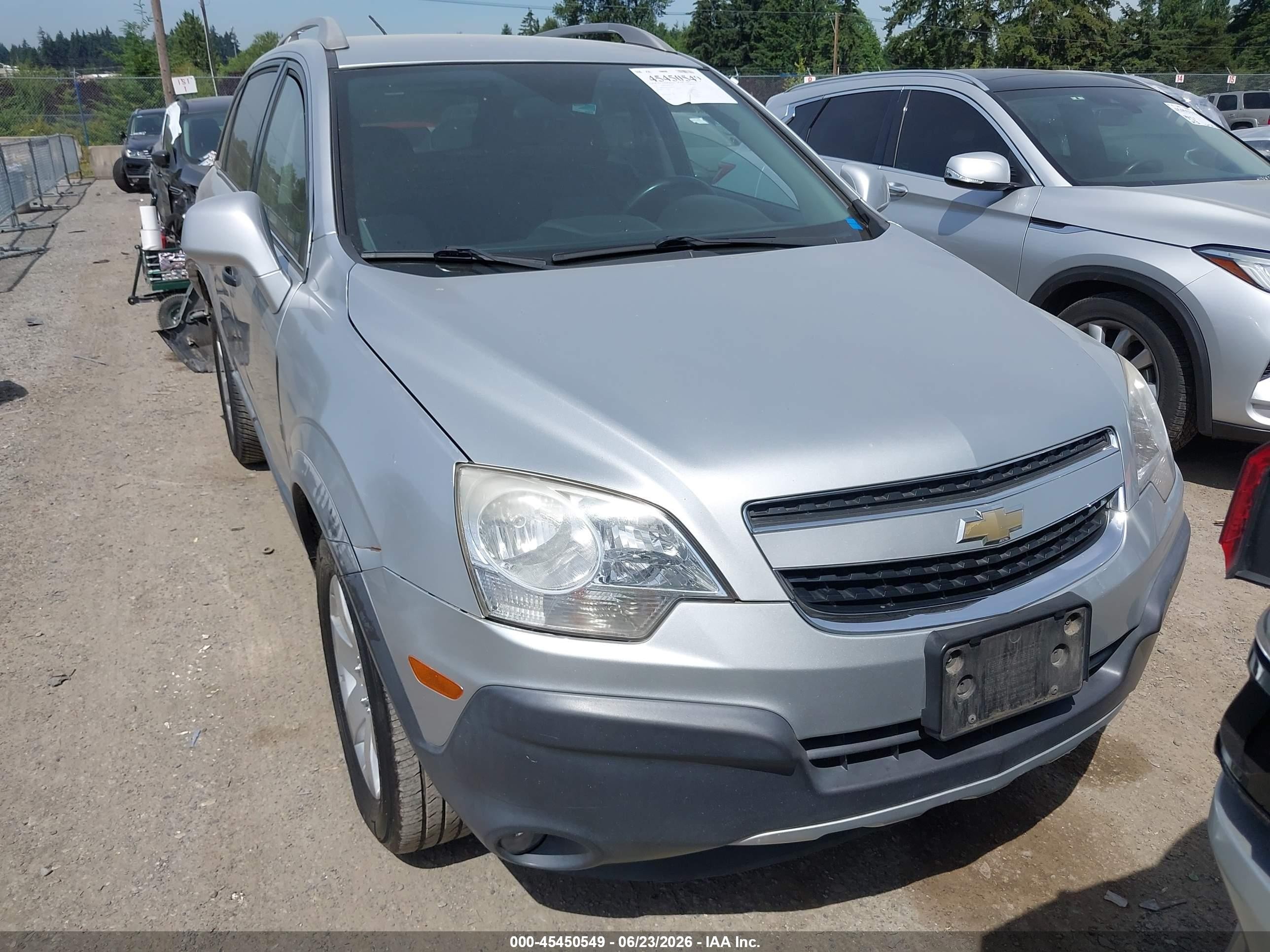 2012 Chevrolet Captiva Sport 2ls Silver vin: 3GNAL2EKXCS580136