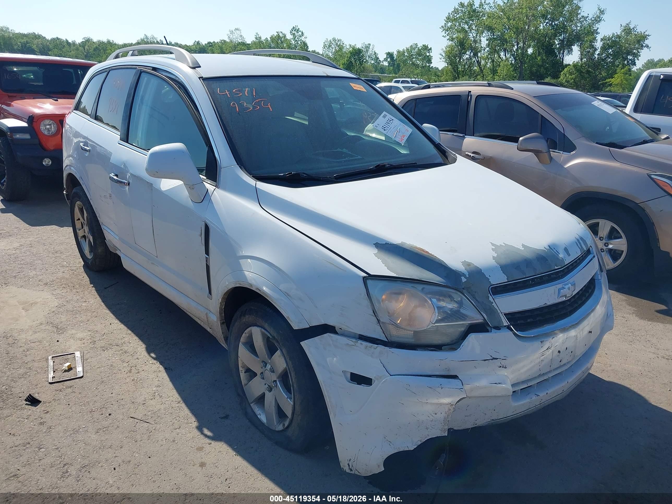 2012 Chevrolet Captiva Sport Lt White vin: 3GNAL3E57CS602724