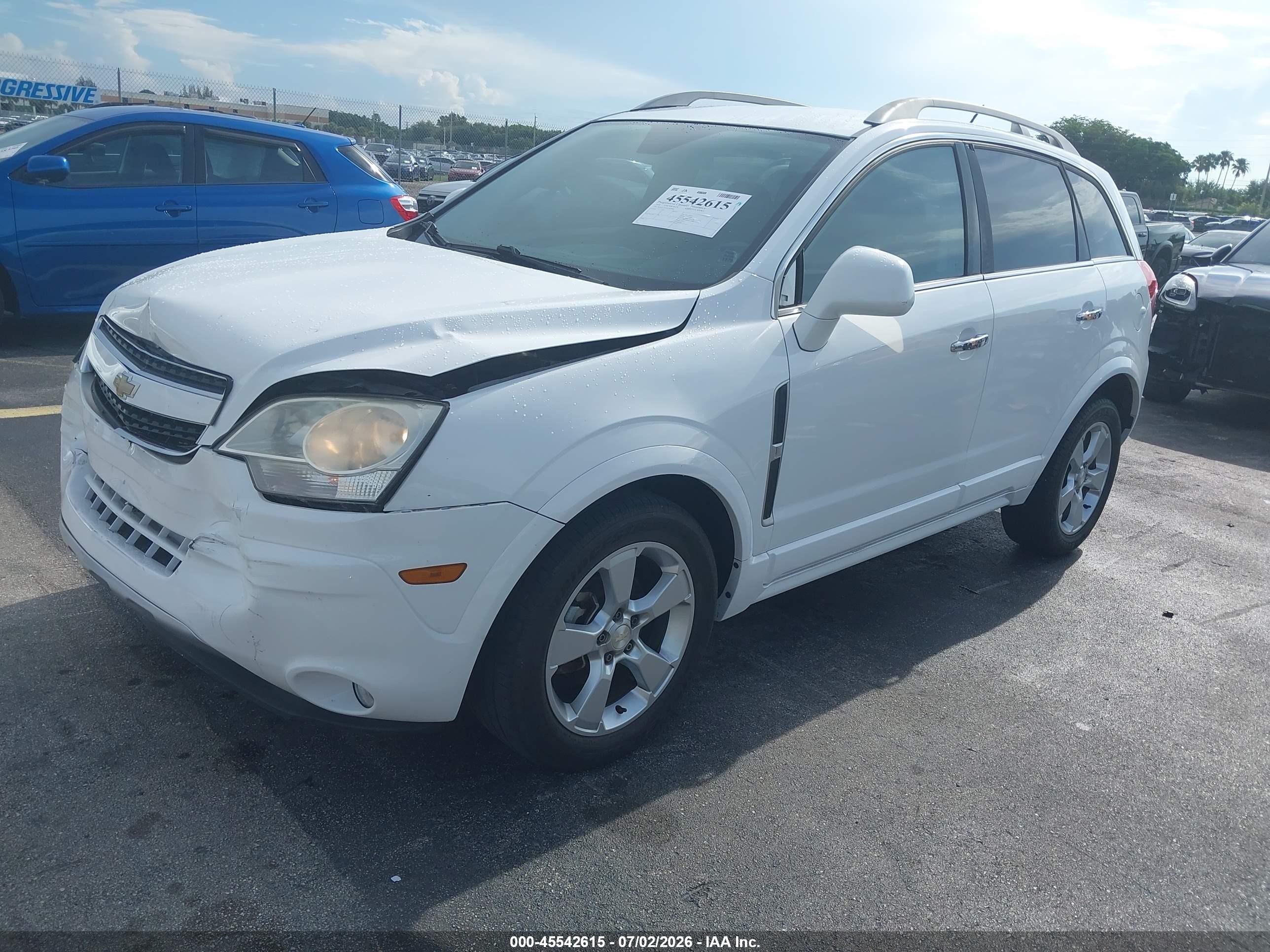 2014 Chevrolet Captiva Sport Fleet Lt White vin: 3GNAL3EK0ES600841