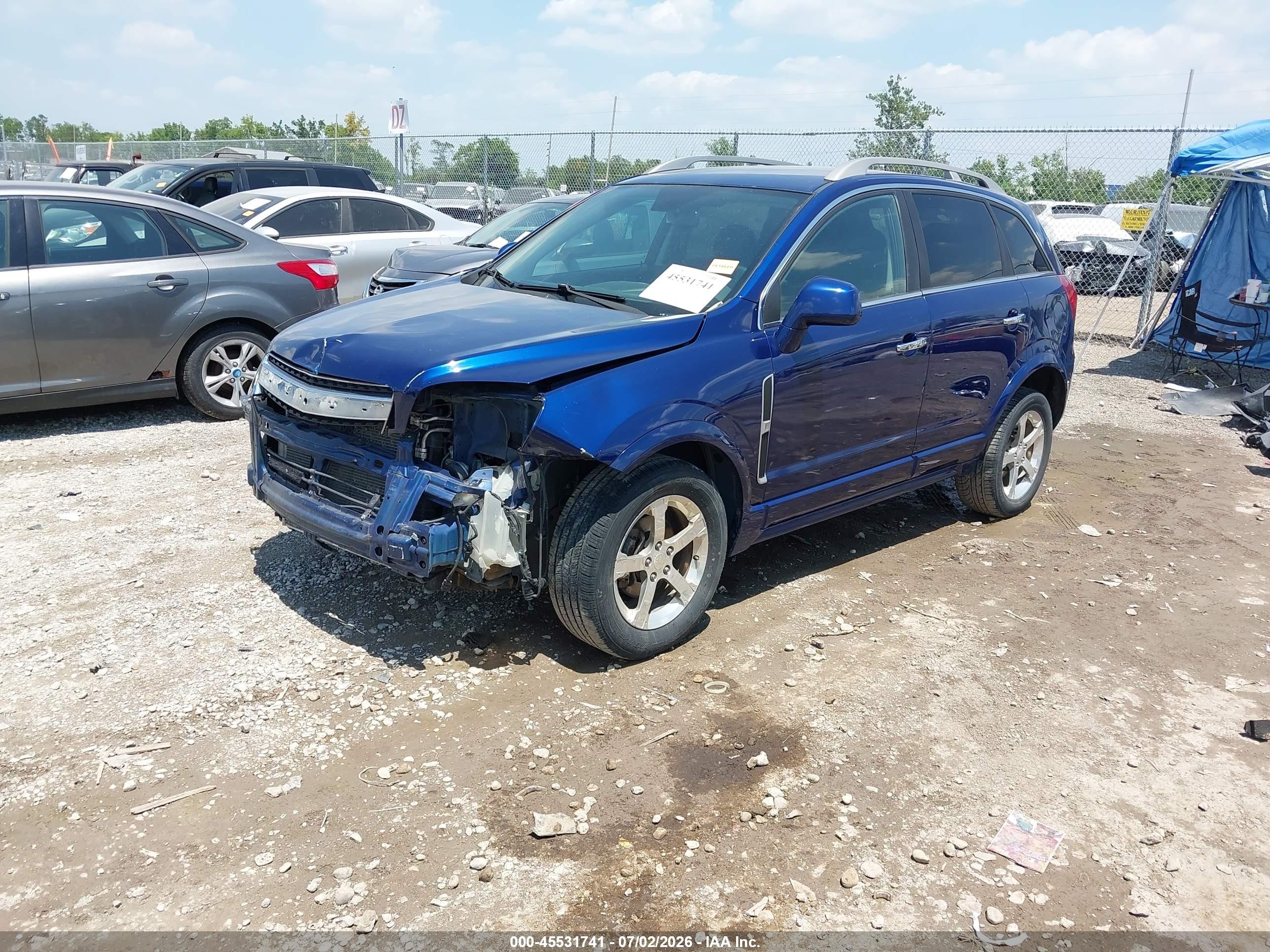 2013 Chevrolet Captiva Sport Fleet Lt Blue vin: 3GNAL3EK1DS582199