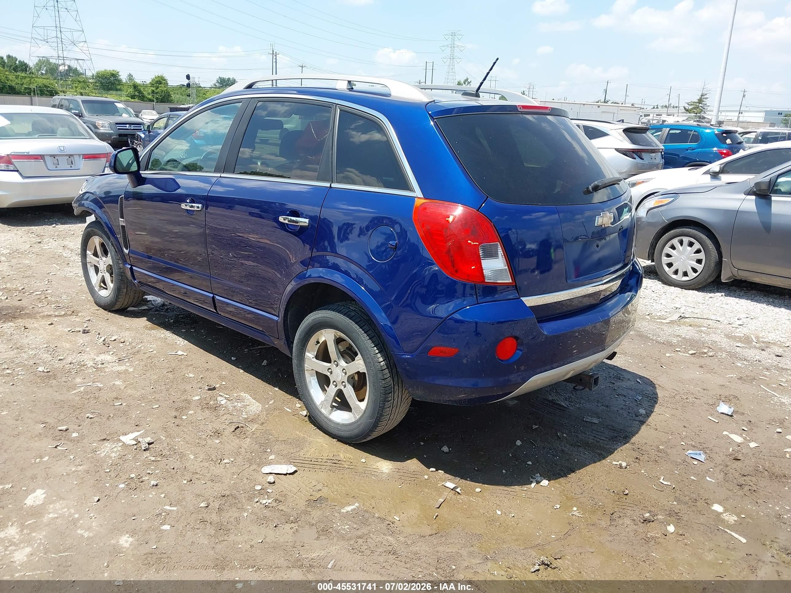 2013 Chevrolet Captiva Sport Fleet Lt Blue vin: 3GNAL3EK1DS582199