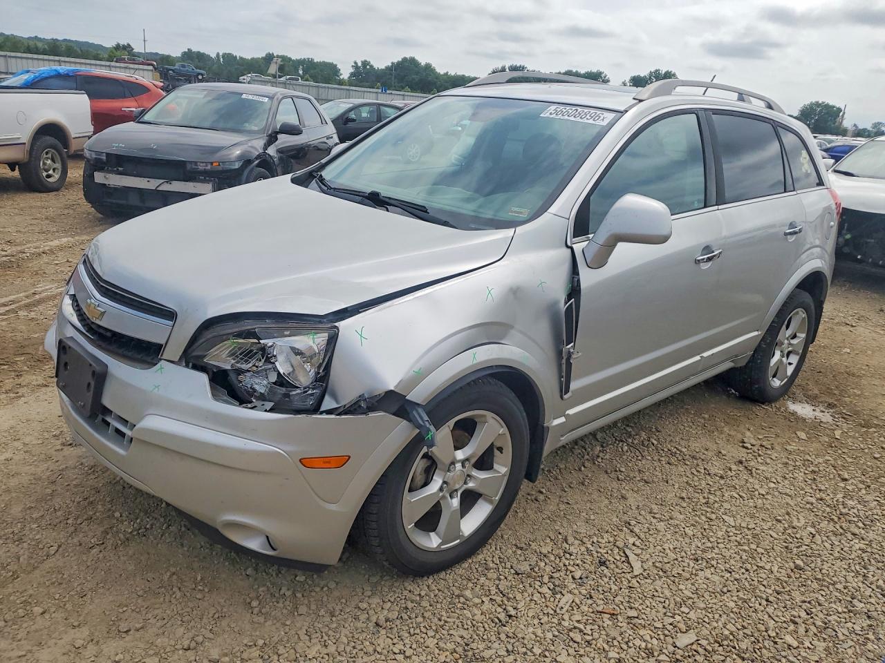 2014 Chevrolet Captiva Lt Silver vin: 3GNAL3EK1ES659428