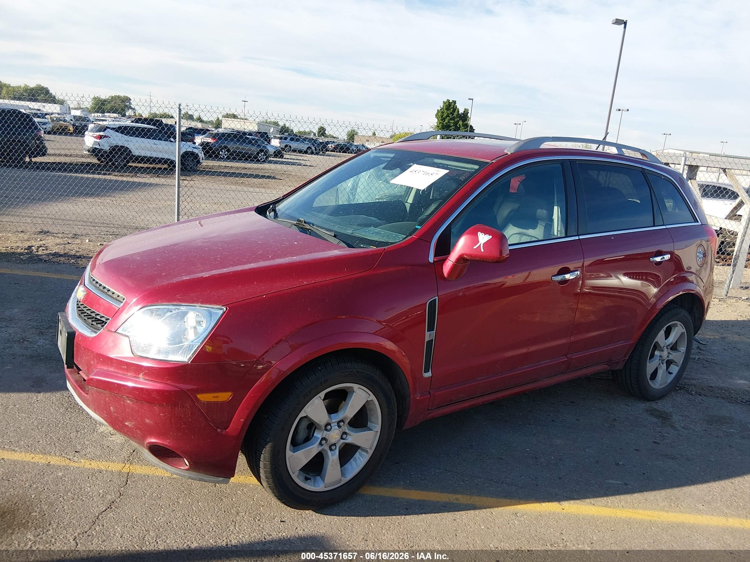 2014 Chevrolet Captiva Sport Fleet Lt Red vin: 3GNAL3EK2ES682605